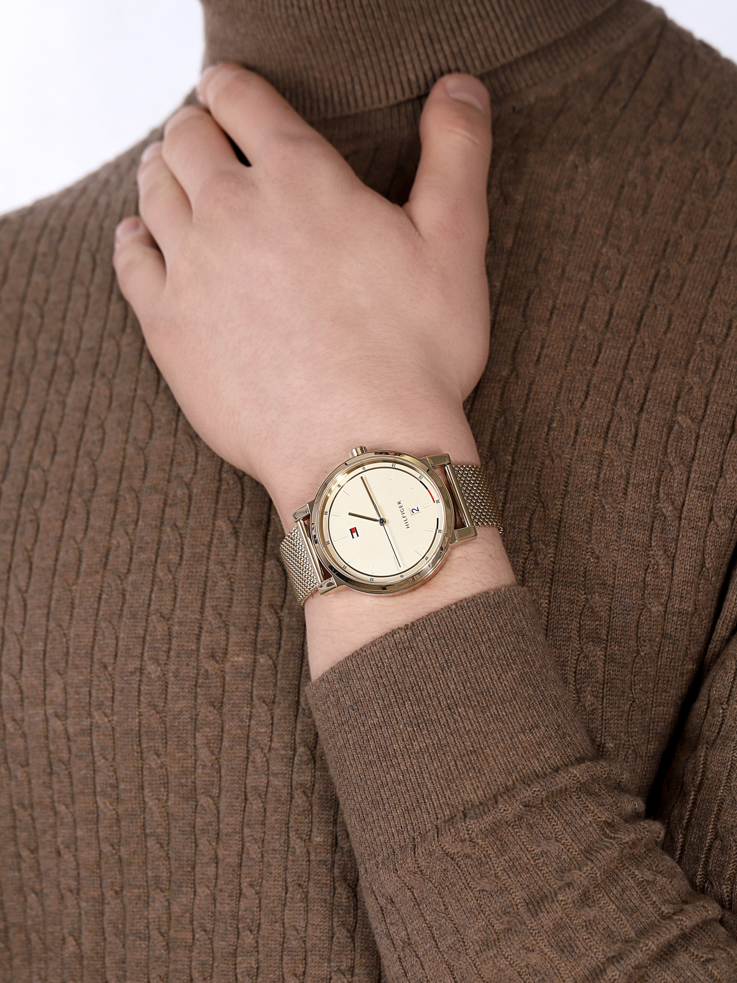 Tommy Hilfiger 1791733 zegarek złoty klasyczny Męskie bransoleta - miniatura 3