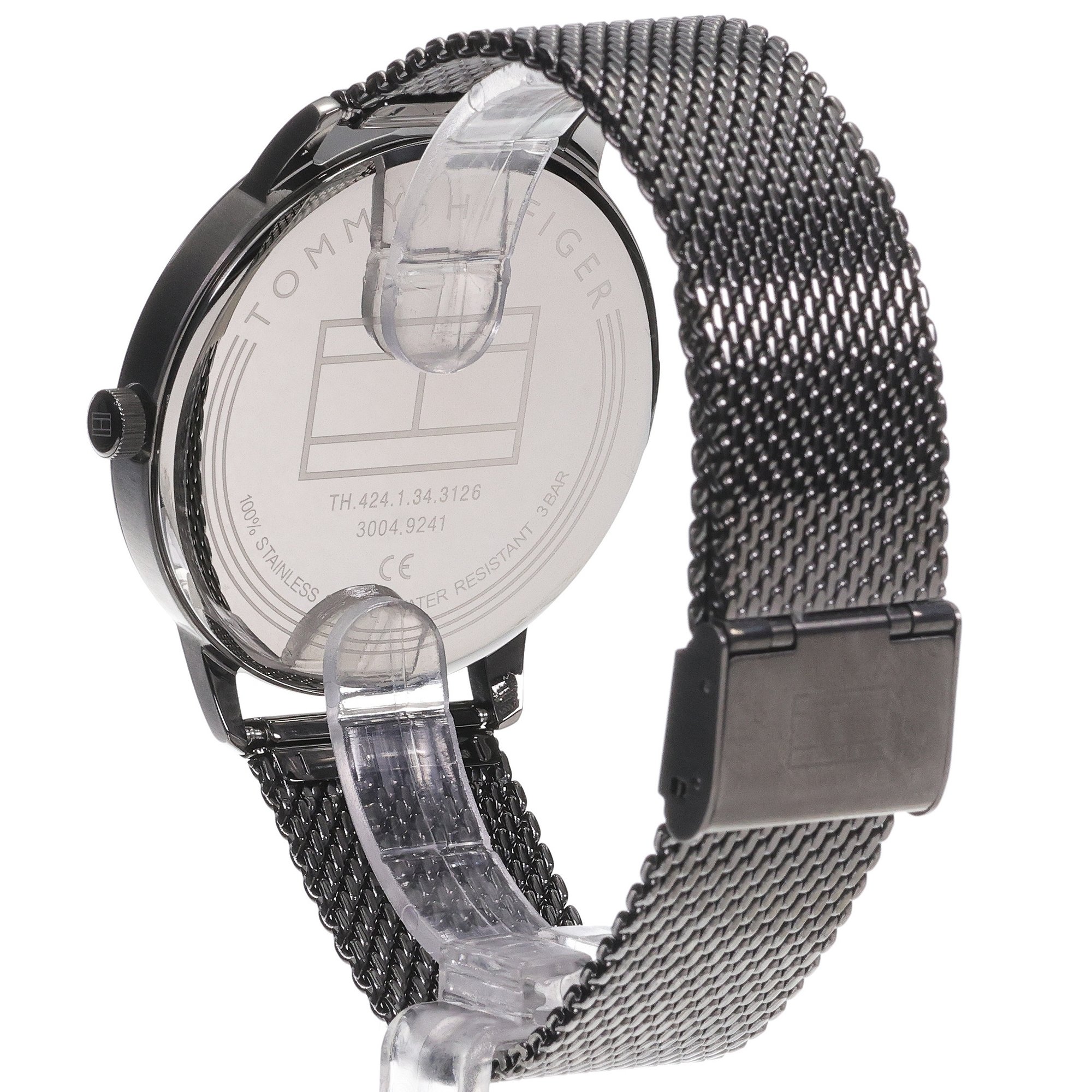 Tommy Hilfiger 1791878 zegarek czarny klasyczny Męskie bransoleta