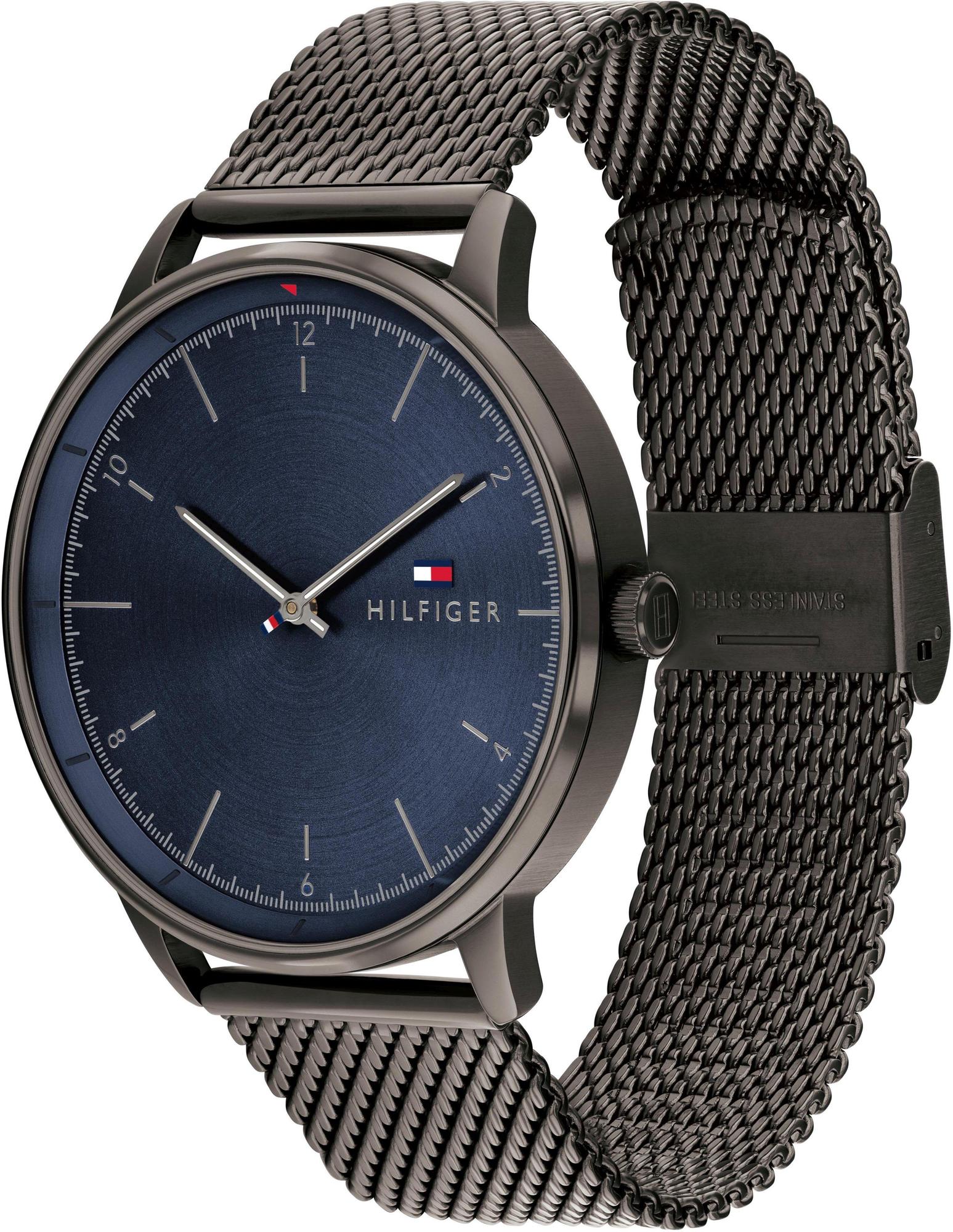 Tommy Hilfiger 1791878 zegarek czarny klasyczny Męskie bransoleta