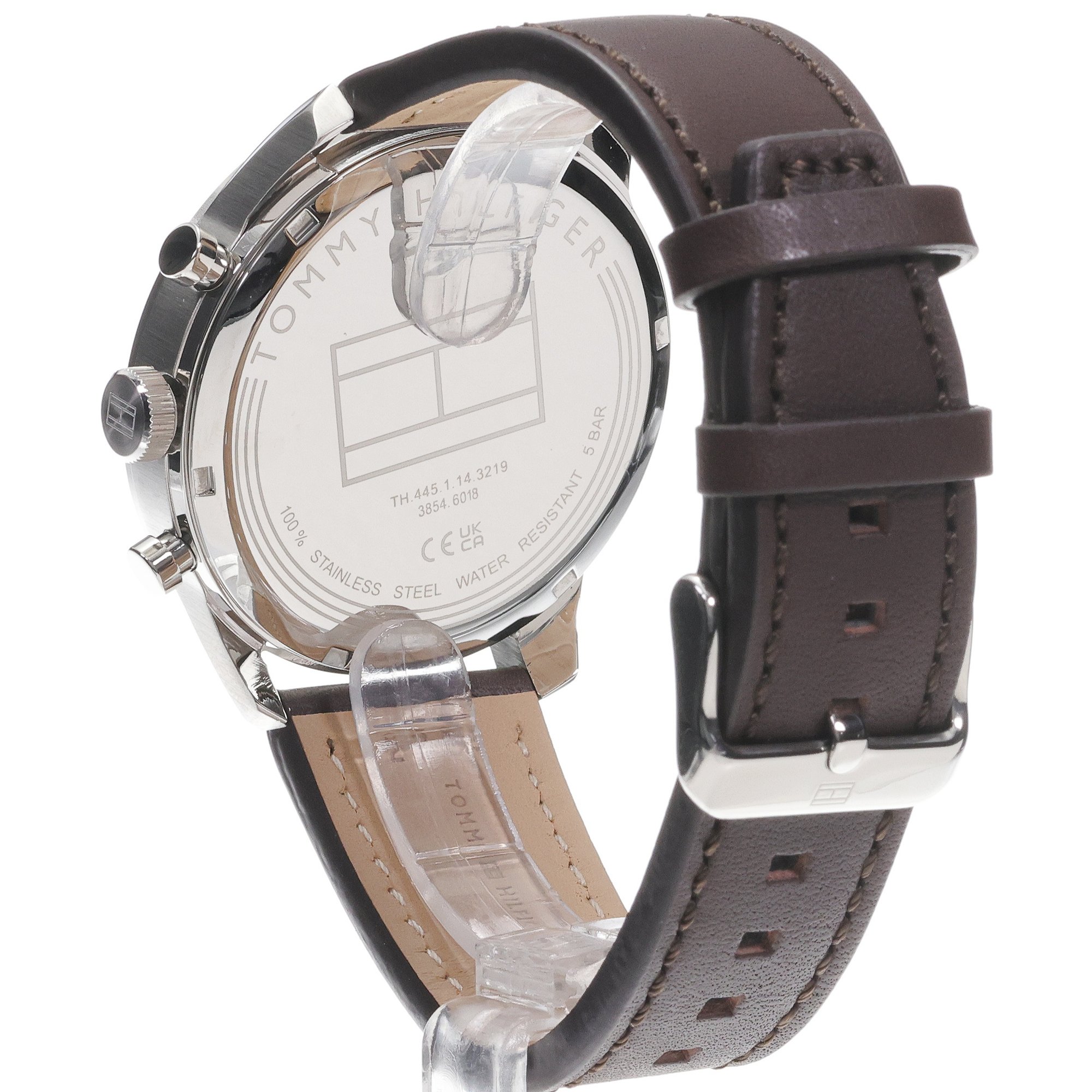 Tommy Hilfiger 1791940 zegarek srebrny klasyczny Męskie pasek