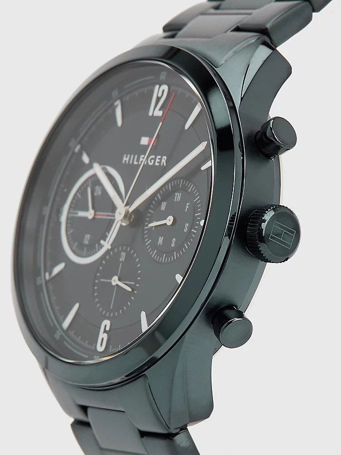 Tommy Hilfiger 1791945 zegarek niebieski sportowy Męskie bransoleta