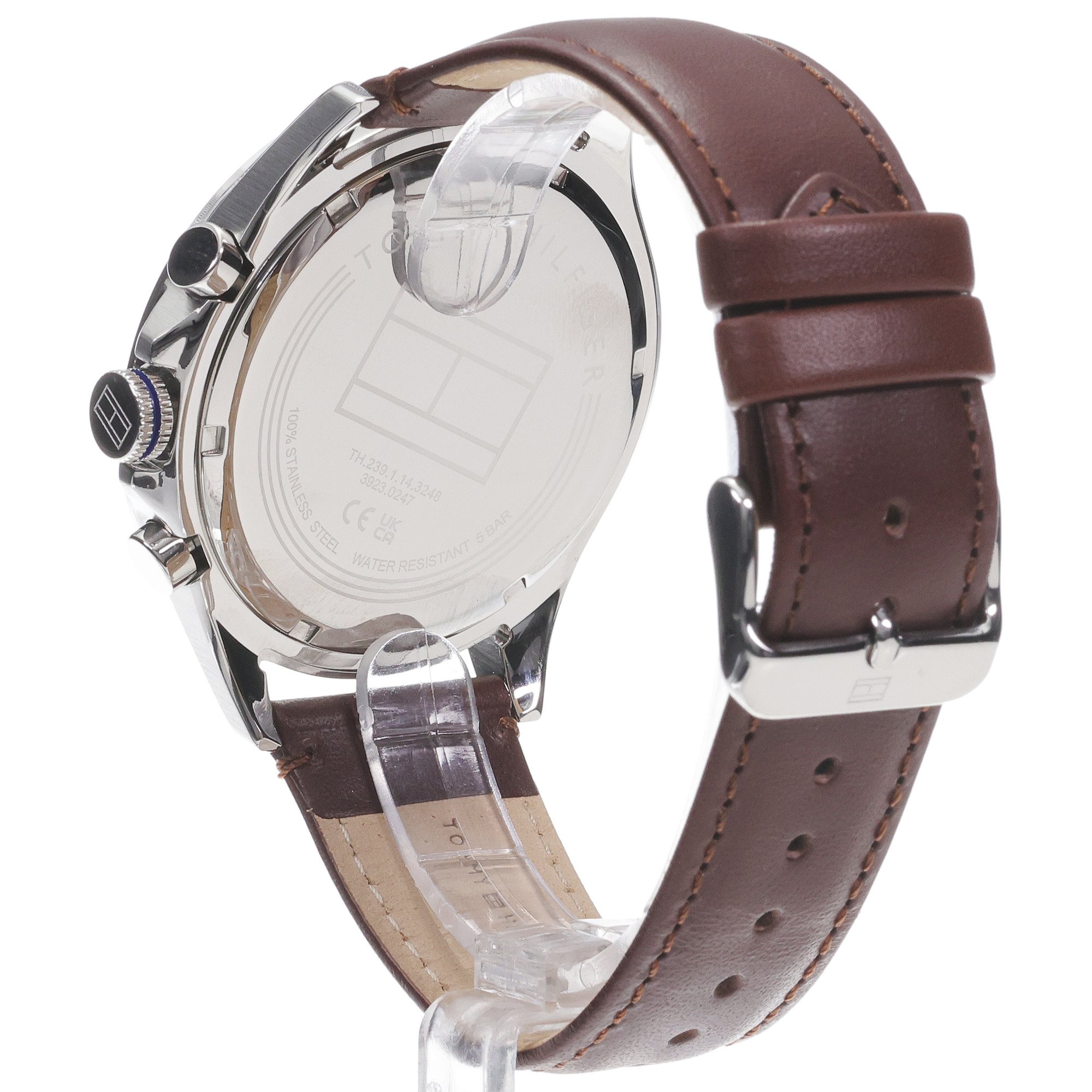 Tommy Hilfiger 1791965 zegarek srebrny sportowy Męskie pasek - miniatura 4