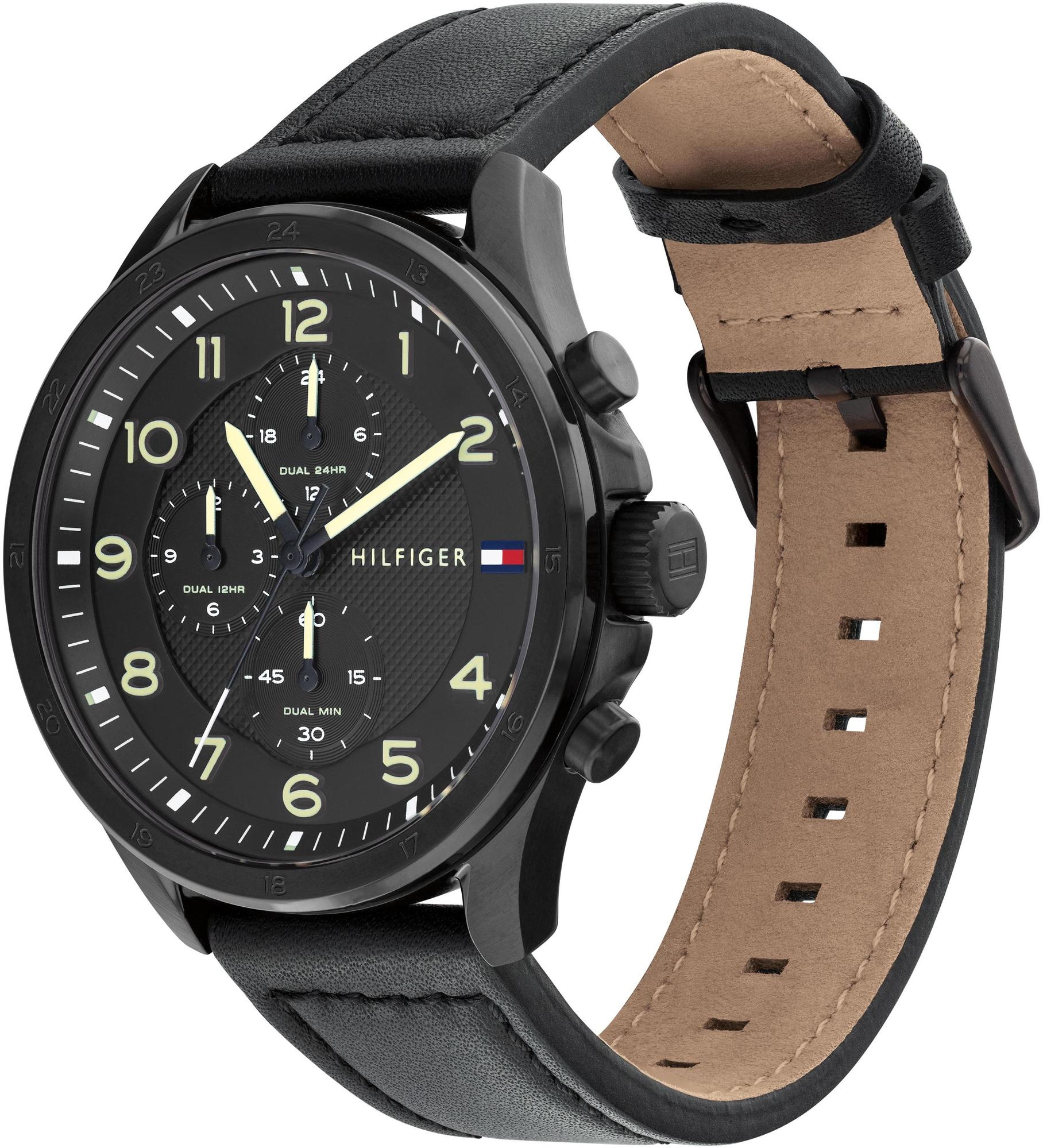 Tommy Hilfiger 1792004 zegarek czarny fashion-modowy Męskie pasek - miniatura 2