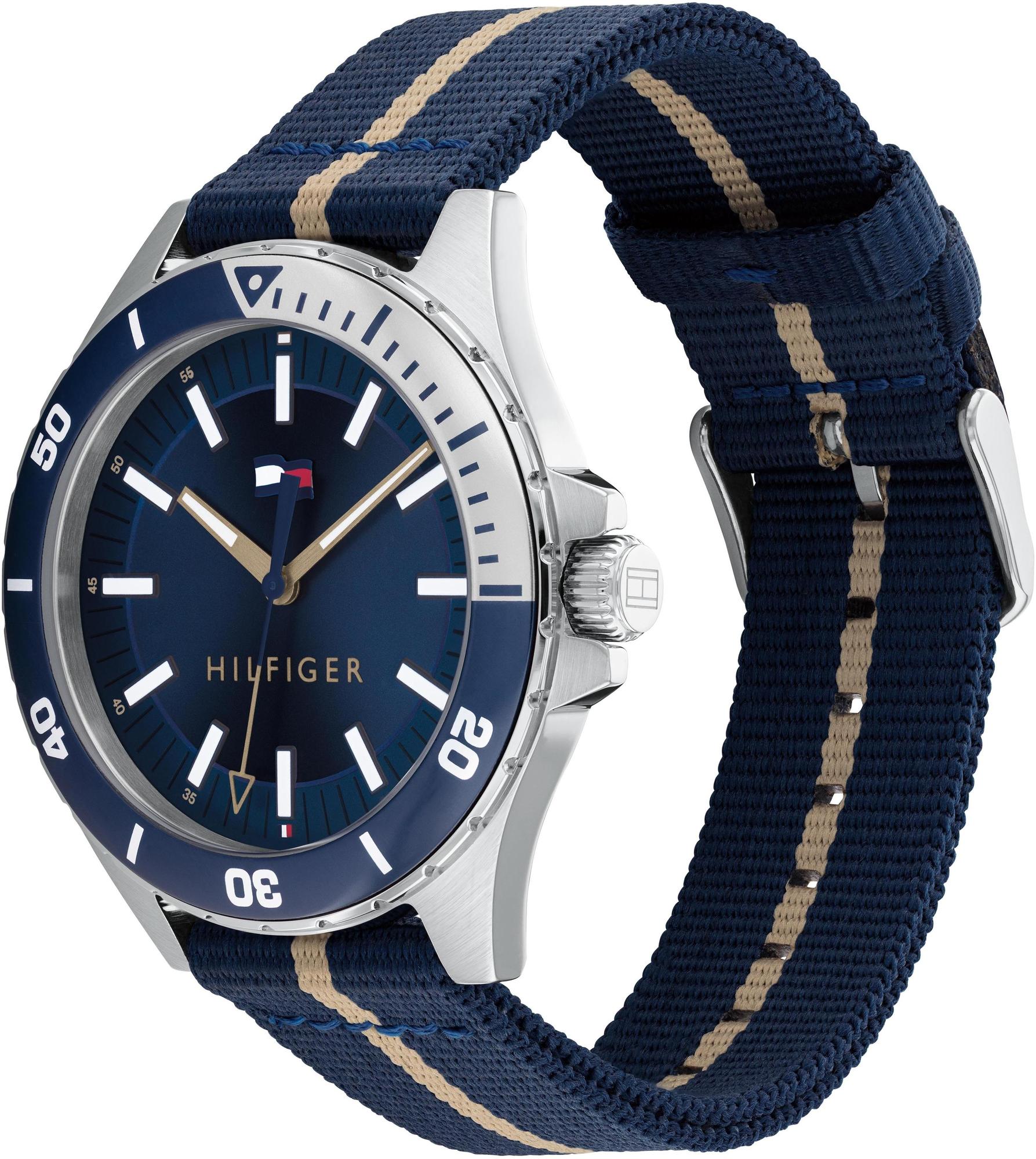Tommy Hilfiger 1792011 zegarek srebrny klasyczny Męskie pasek - miniatura 2