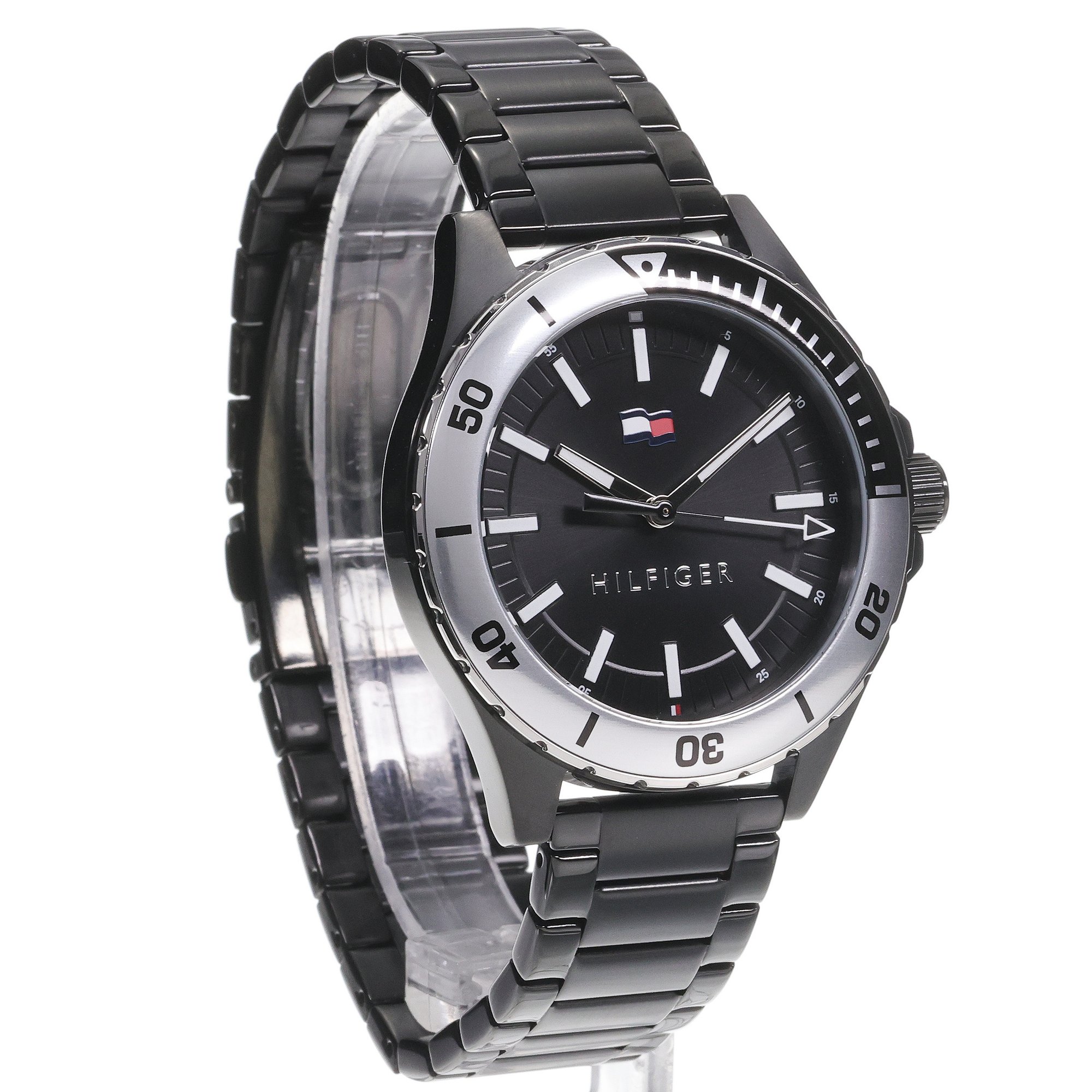 Tommy Hilfiger 1792014 zegarek czarny klasyczny Męskie bransoleta - miniatura 3
