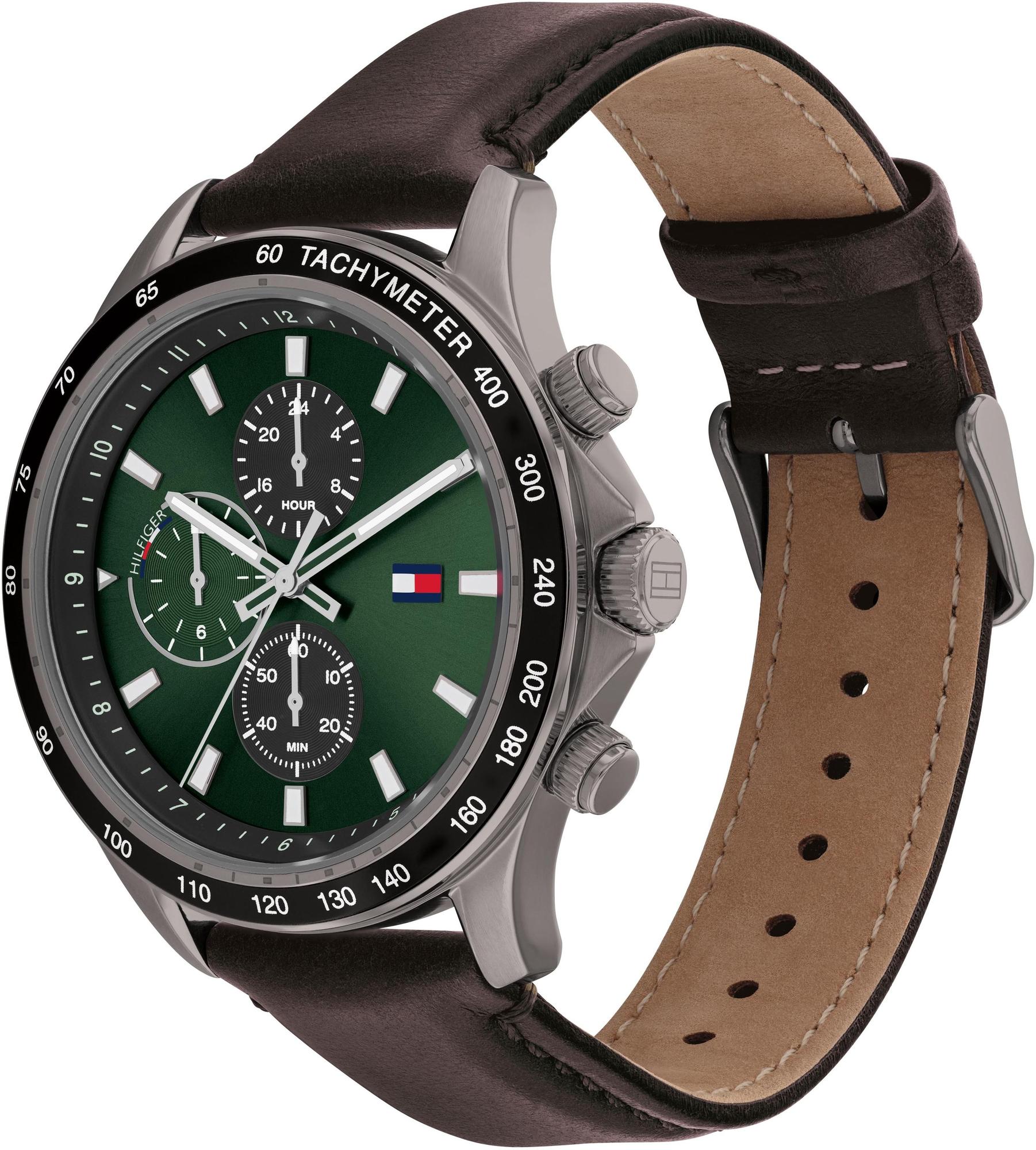 Tommy Hilfiger 1792017 zegarek szary sportowy Męskie pasek - miniatura 2