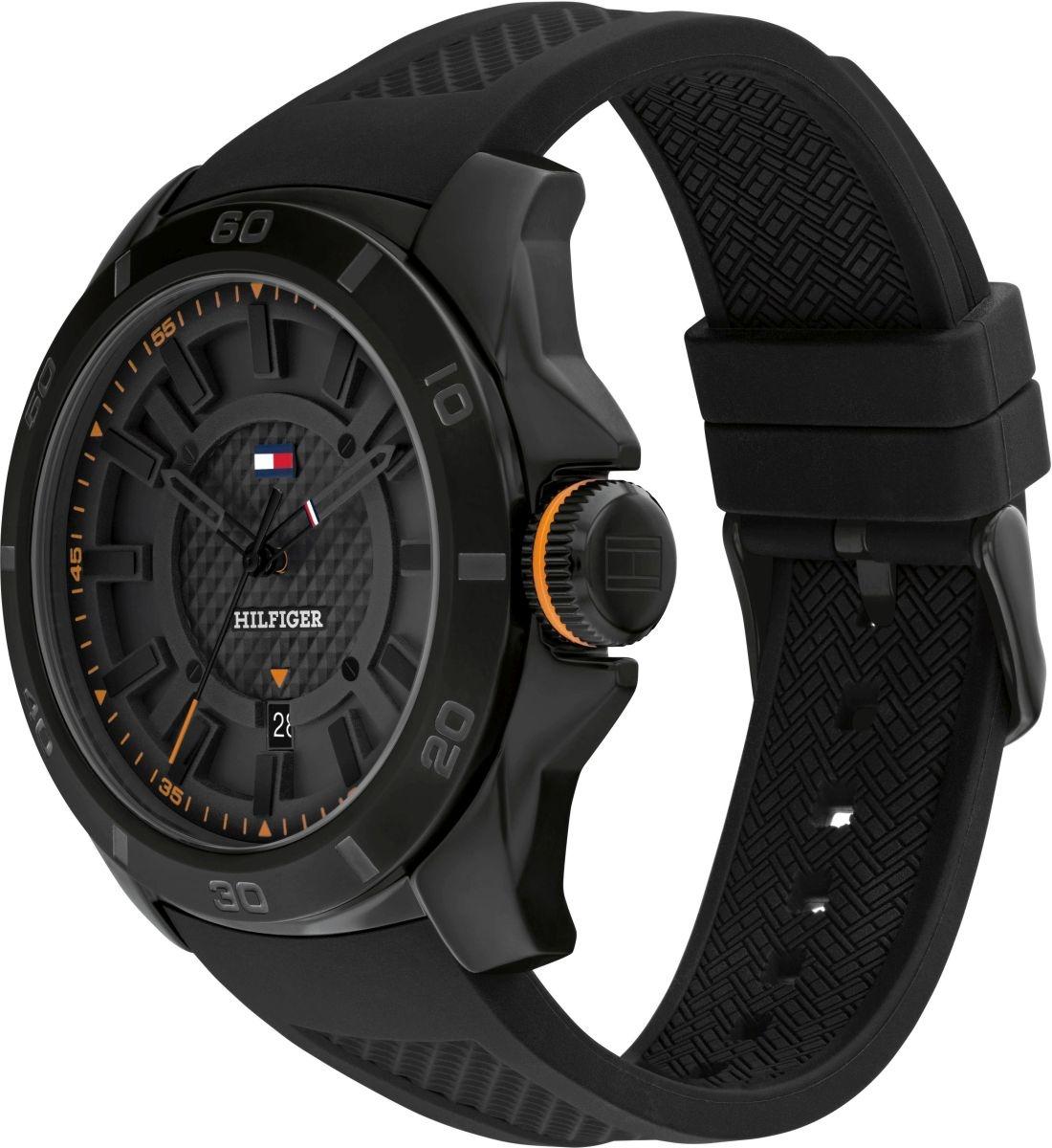 Tommy Hilfiger 1792137 zegarek czarny klasyczny Męskie pasek