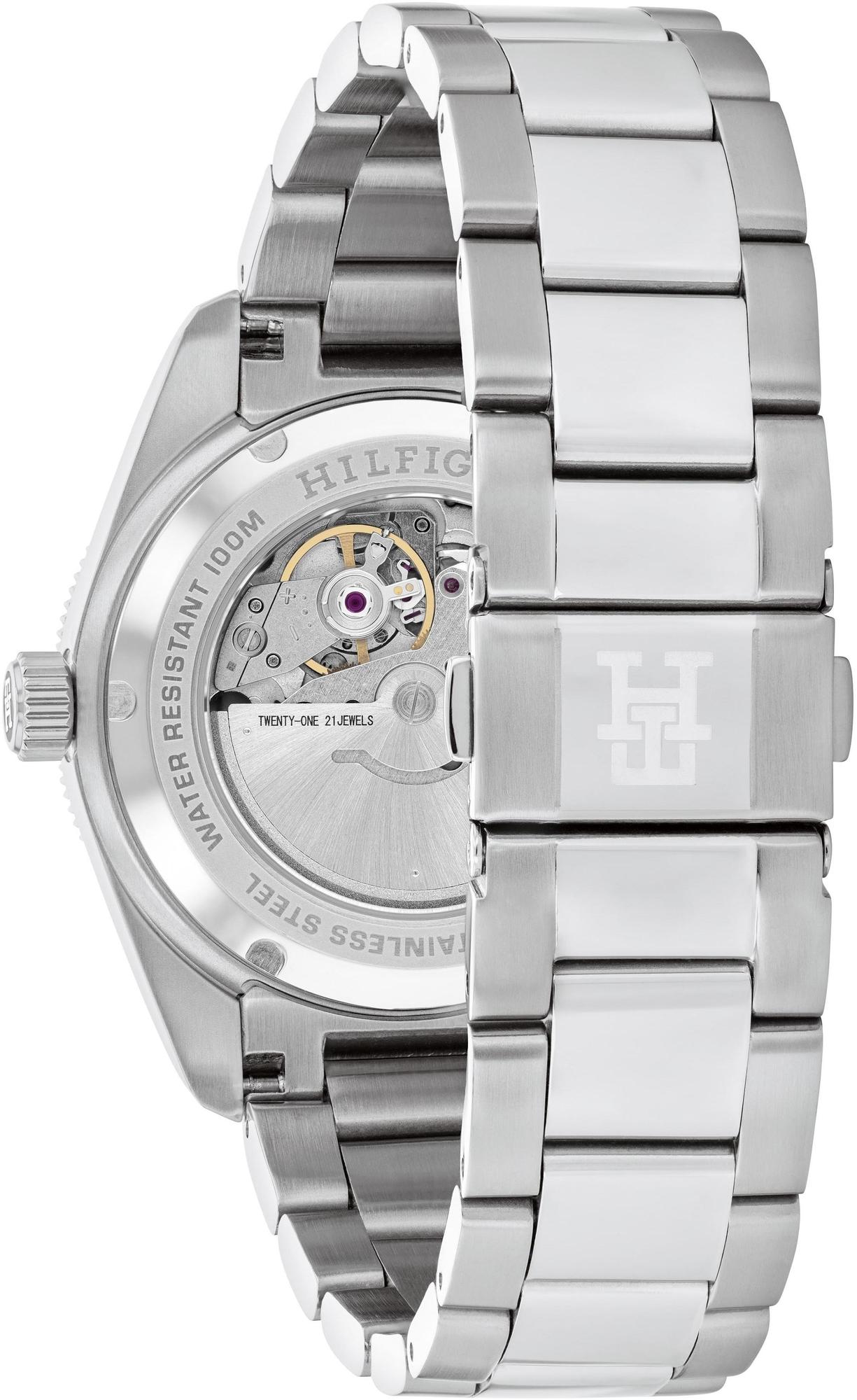 Tommy Hilfiger 1792154 TH85 Automatic Męskie klasyczny zegarek srebrny - miniatura 7