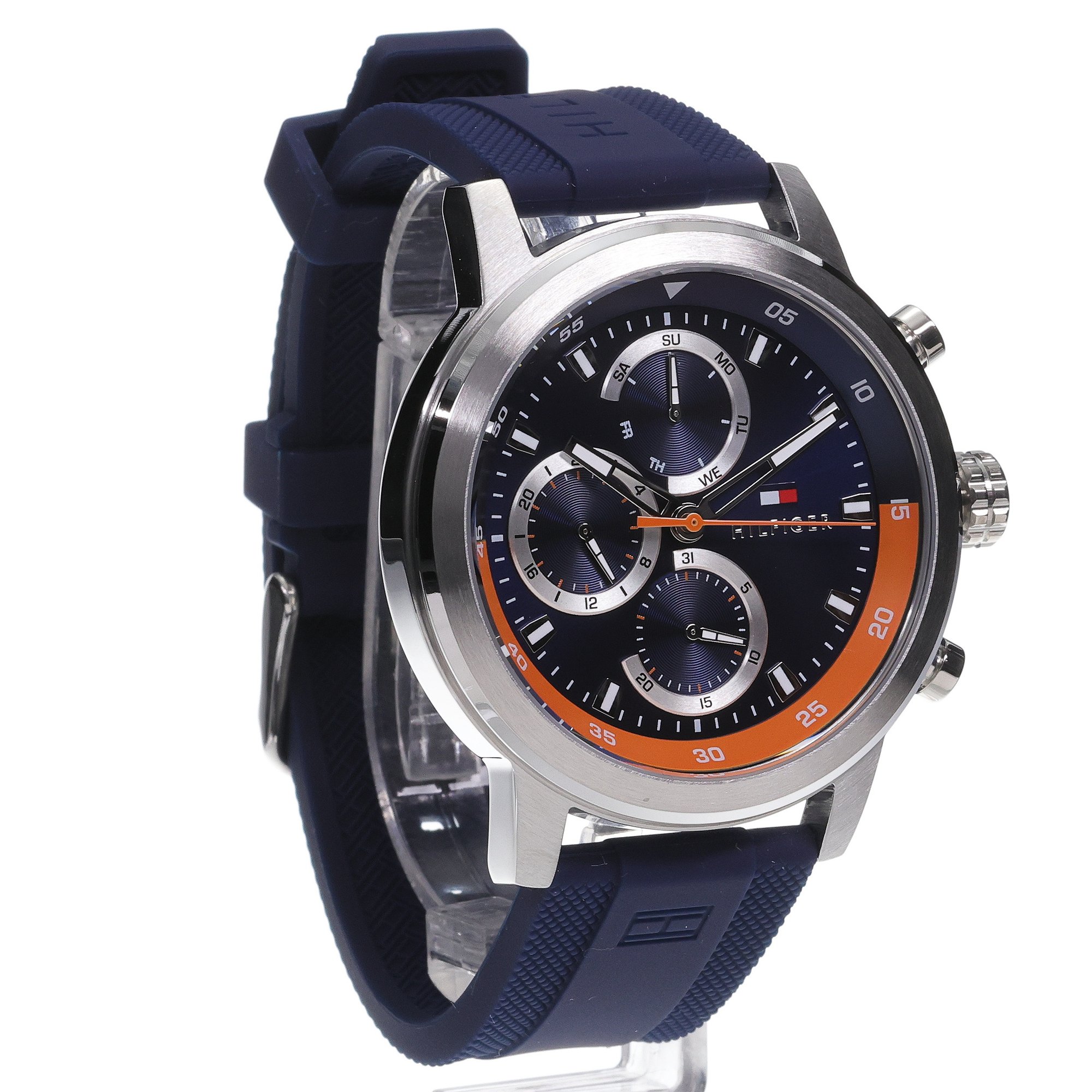 Tommy Hilfiger 1792177 zegarek srebrny sportowy Męskie pasek