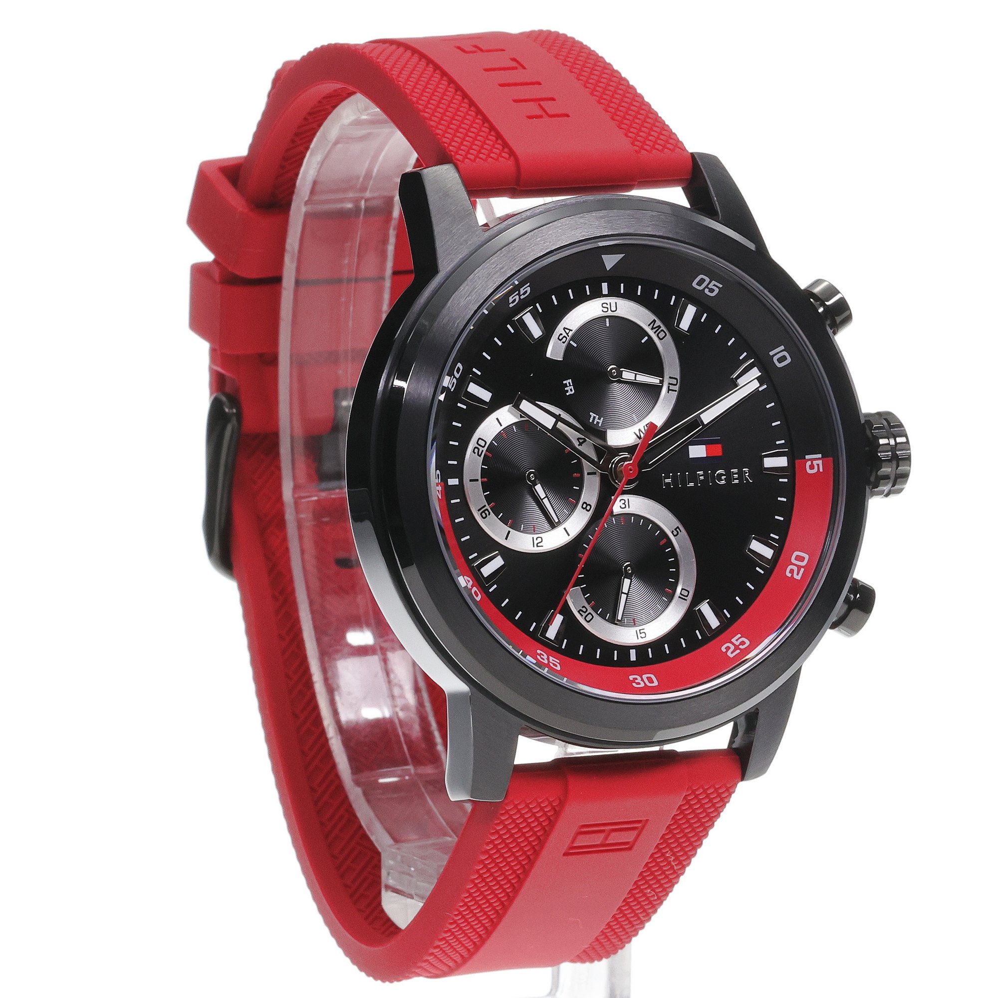 Tommy Hilfiger 1792178 zegarek czarny sportowy Męskie pasek