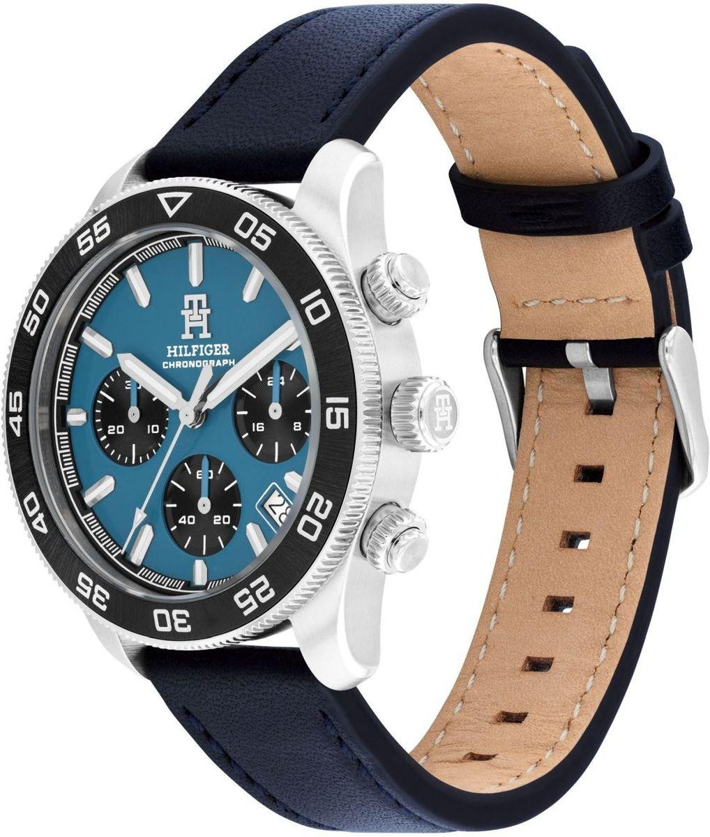 Tommy Hilfiger 1792187 zegarek srebrny sportowy Męskie pasek - miniatura 2