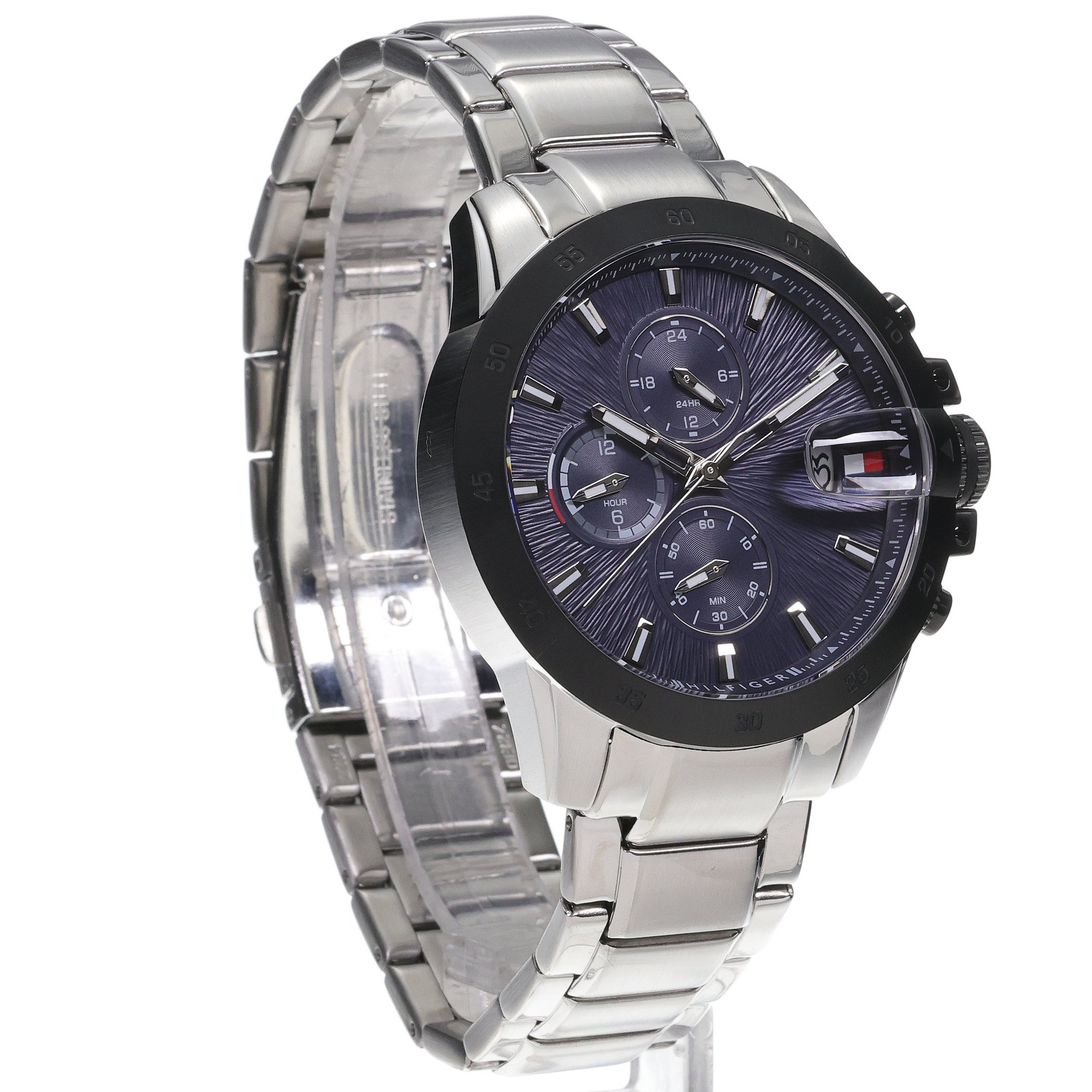 Tommy Hilfiger 1792198 zegarek srebrny typudiver Męskie bransoleta - miniatura 3
