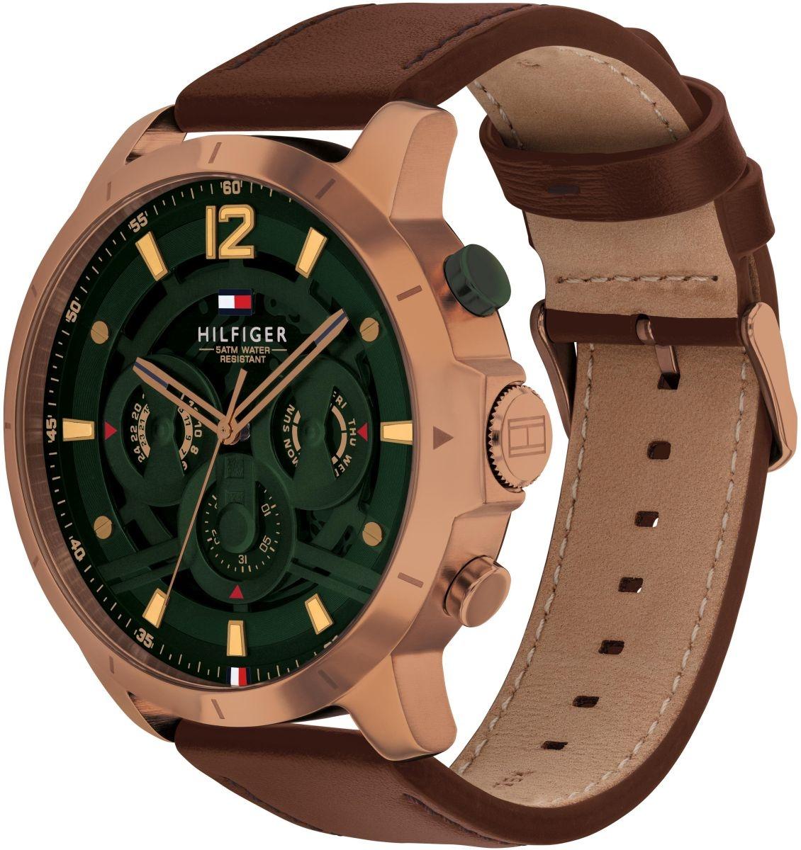 Tommy Hilfiger 1792207 zegarek różowe złoto klasyczny Męskie pasek - miniatura 2