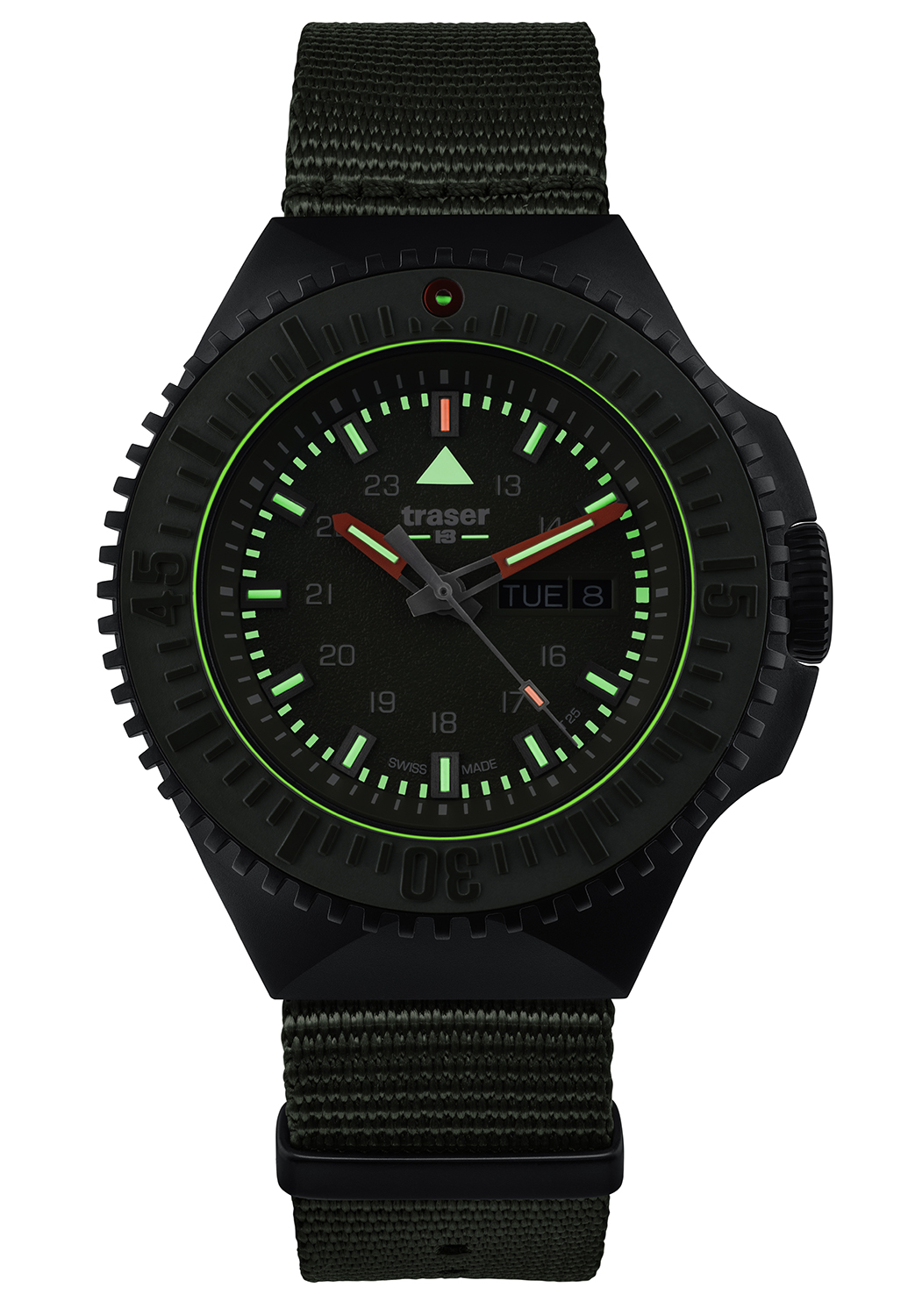 Traser TS-109858 męski zegarek P69 Black Stealth pasek - miniatura 6