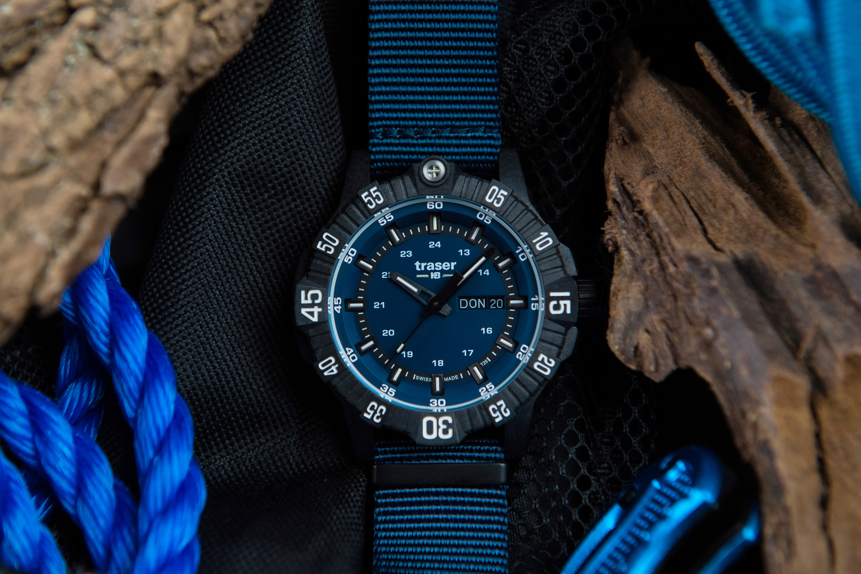 Traser TS-110724 P99 Q Tactical Blue NATO Strap zegarek wojskowy P99 Q Tactical