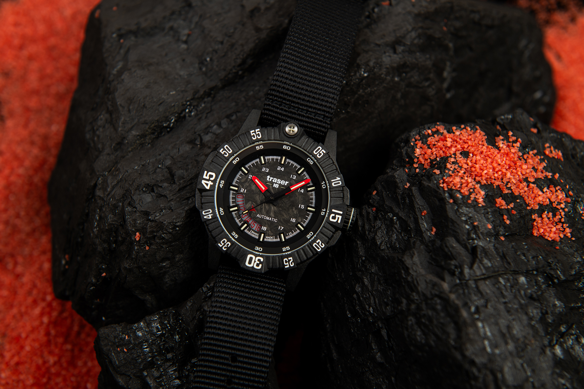 Traser TS-111355 P99 A Tactical Carbon NATO Strap zegarek wojskowy P99 Q Tactical - miniatura 7