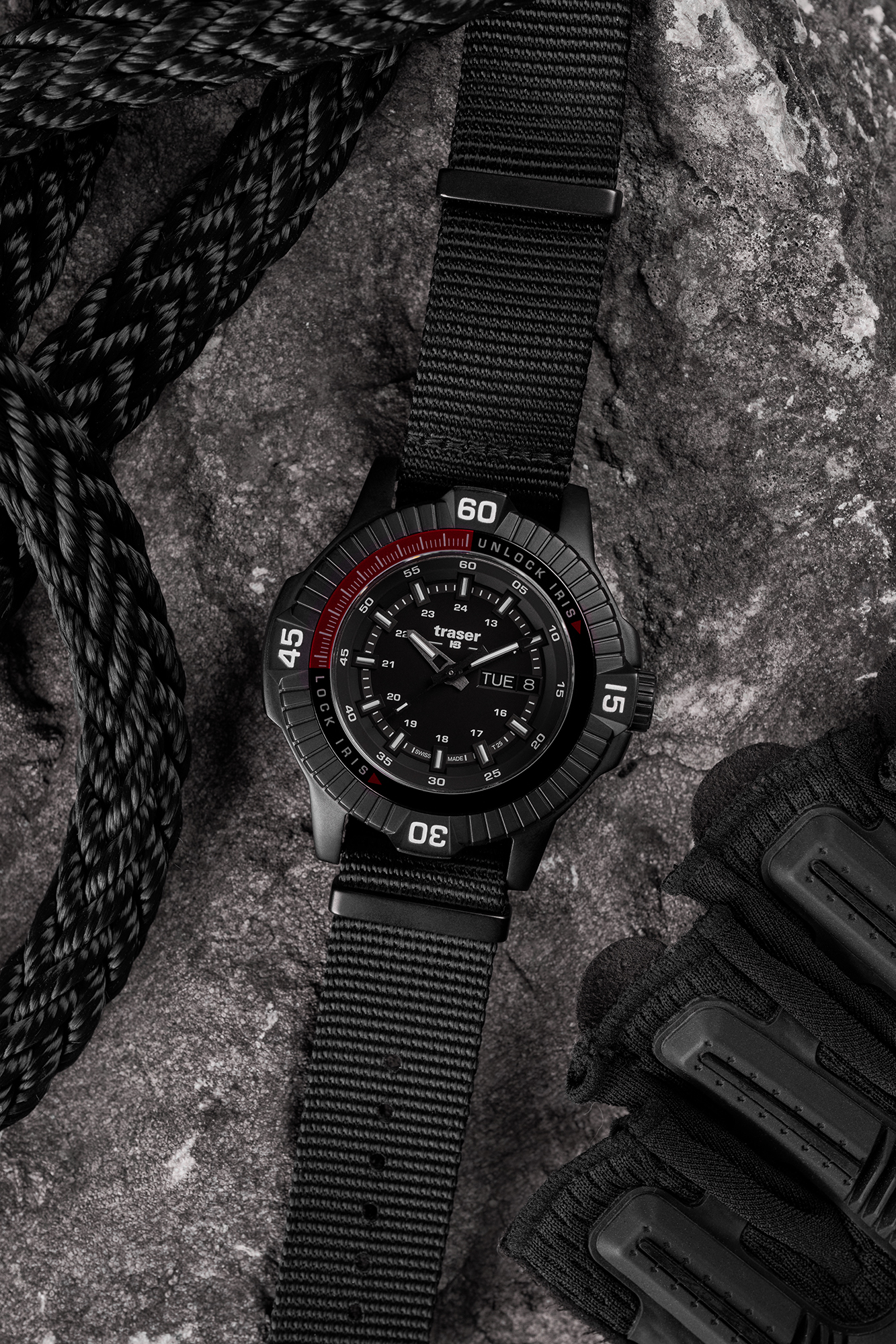Traser TS-111462 P99 Q Tactical wojskowy zegarek czarny