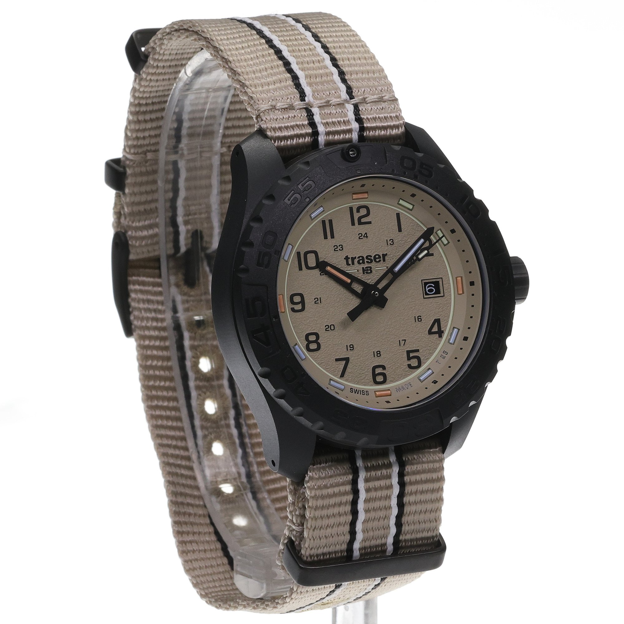 Traser TS-111756 P96 Outdoor Pioneer Evolution P96 OdP Color Sand Nato Strap zegarek męski klasyczny szafirowe - miniatura 3