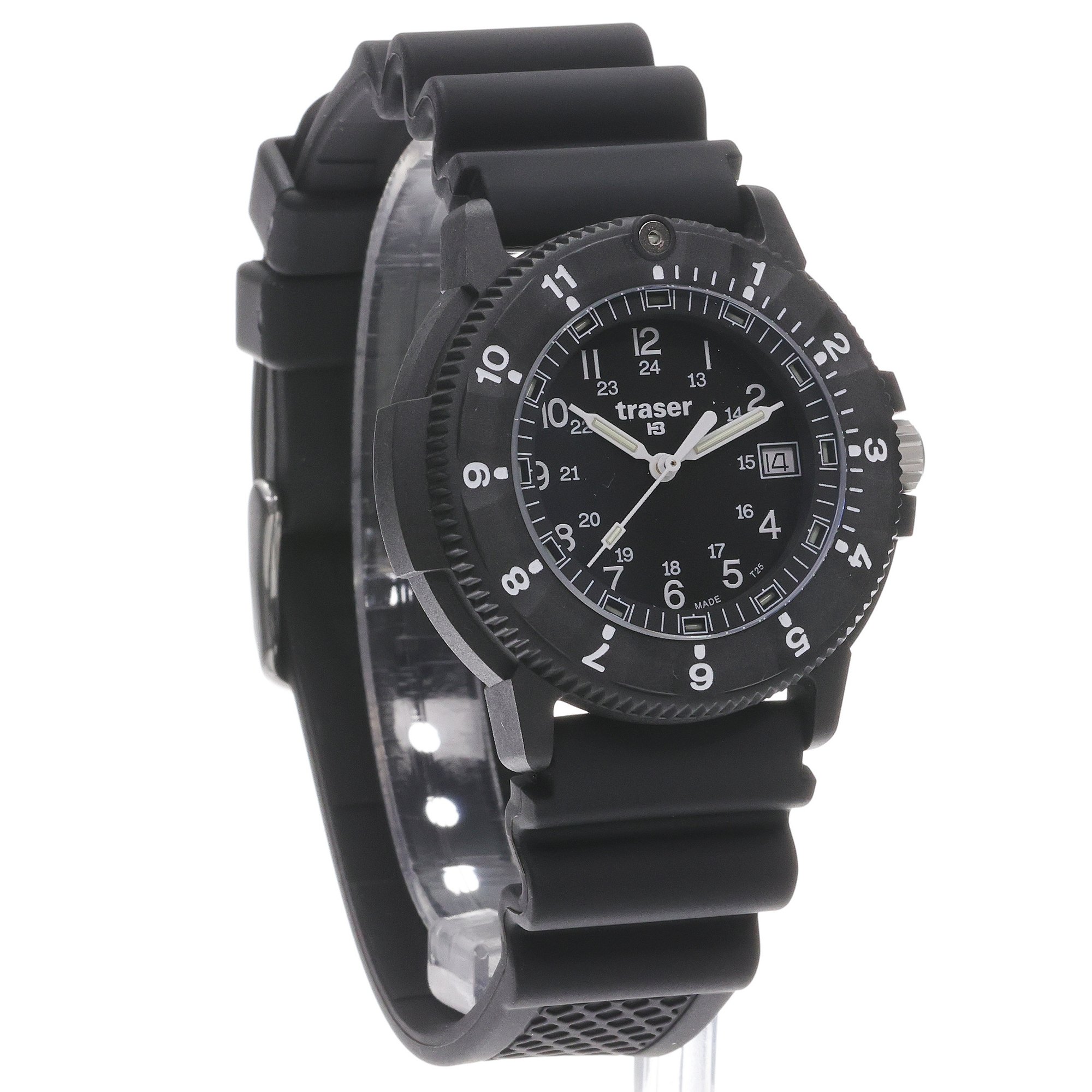 Traser TS-111830 P65 Tactical Mission Black Rubber Strap zegarek wojskowy P65 Tactical Mission