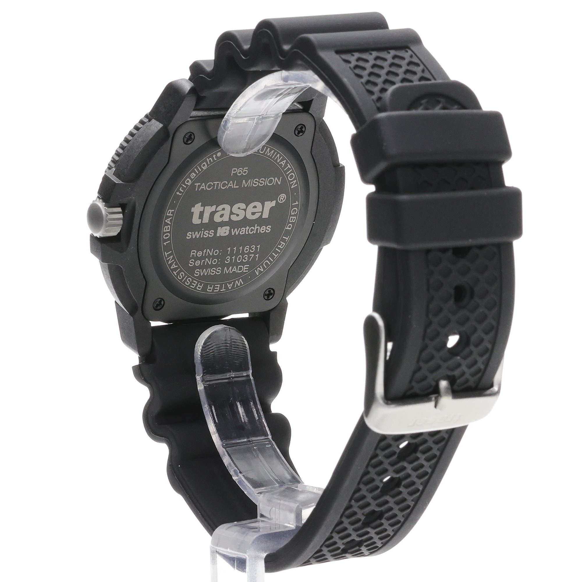 Traser TS-111830 zegarek czarny wojskowy P65 Tactical Mission pasek