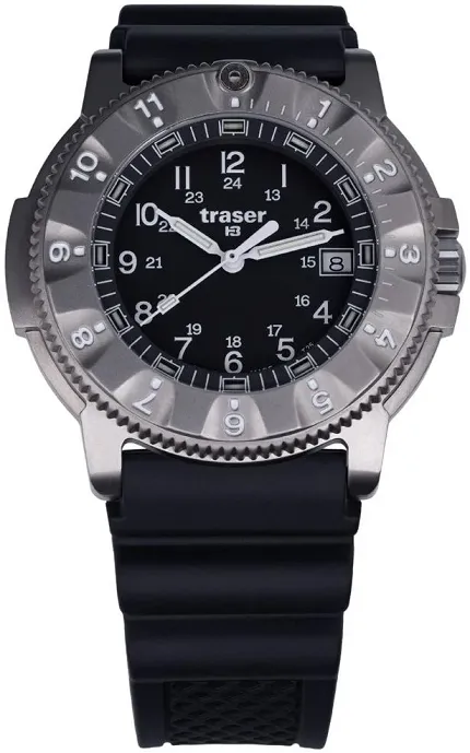 Traser TS-111833 P65 Tactical Mission Titanium Rubber Strap