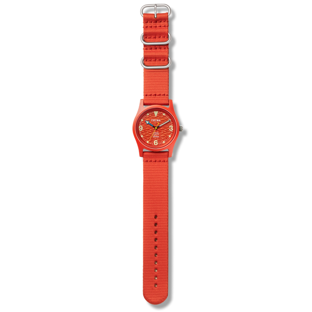 Triwa TFO103-CL153512 zegarek niebieski klasyczny Ocean Plastic pasek - miniatura 4