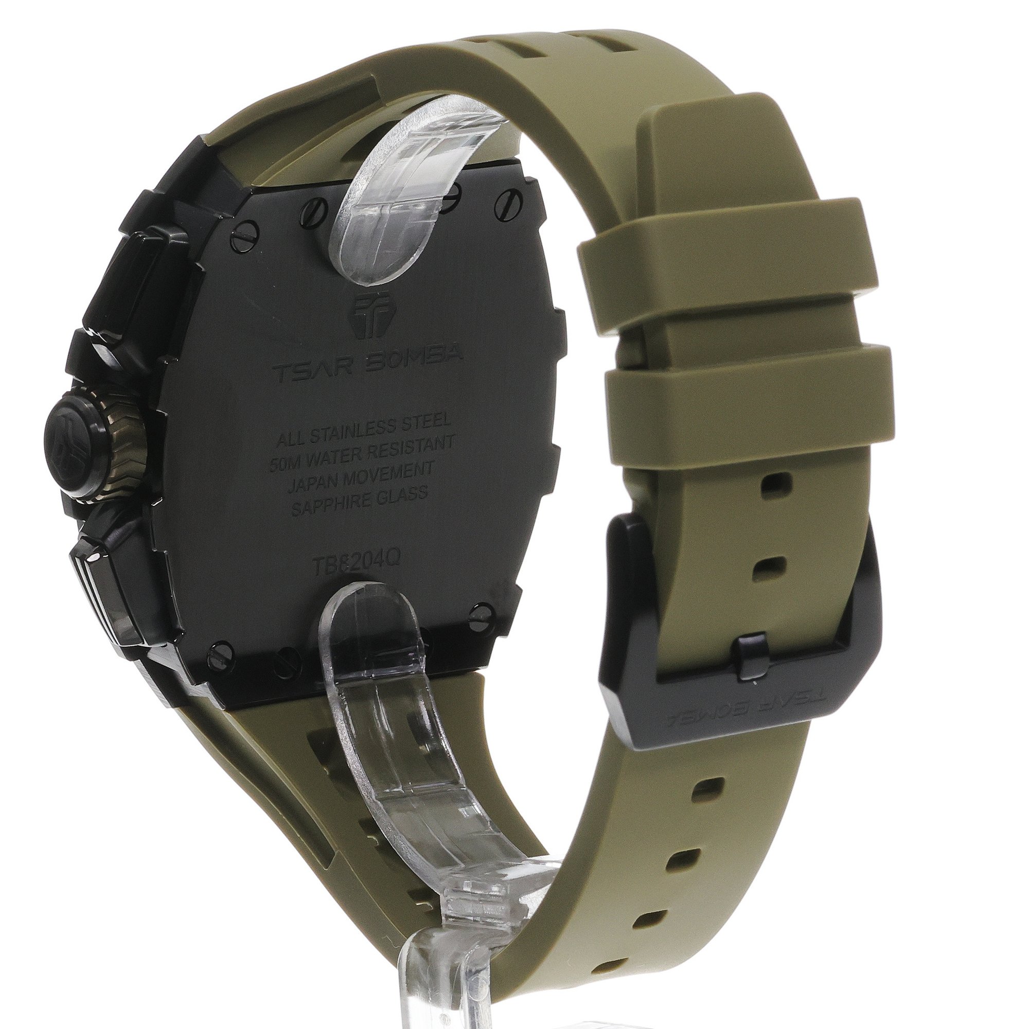 Tsar Bomba TB8204Q-38 Elemental Calendar Black Green zegarek sportowy Elemental