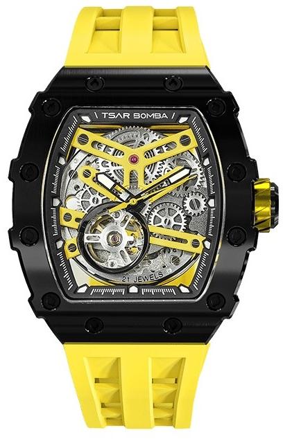 Tsar Bomba Elemental Automatic Black Yellow TB8208A-13