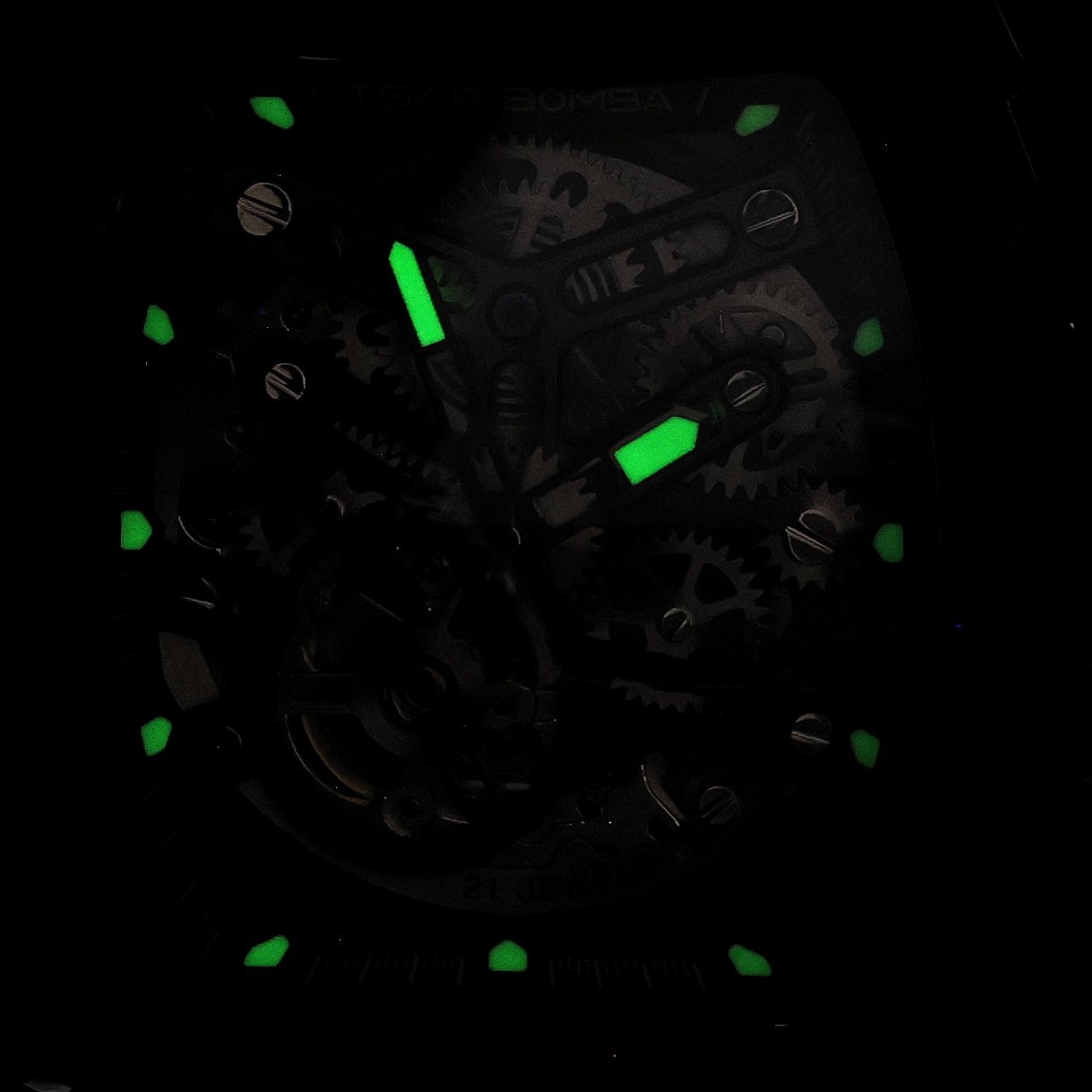 Tsar Bomba TB8208A-15 Elemental Automatic Black Elemental sportowy zegarek czarny