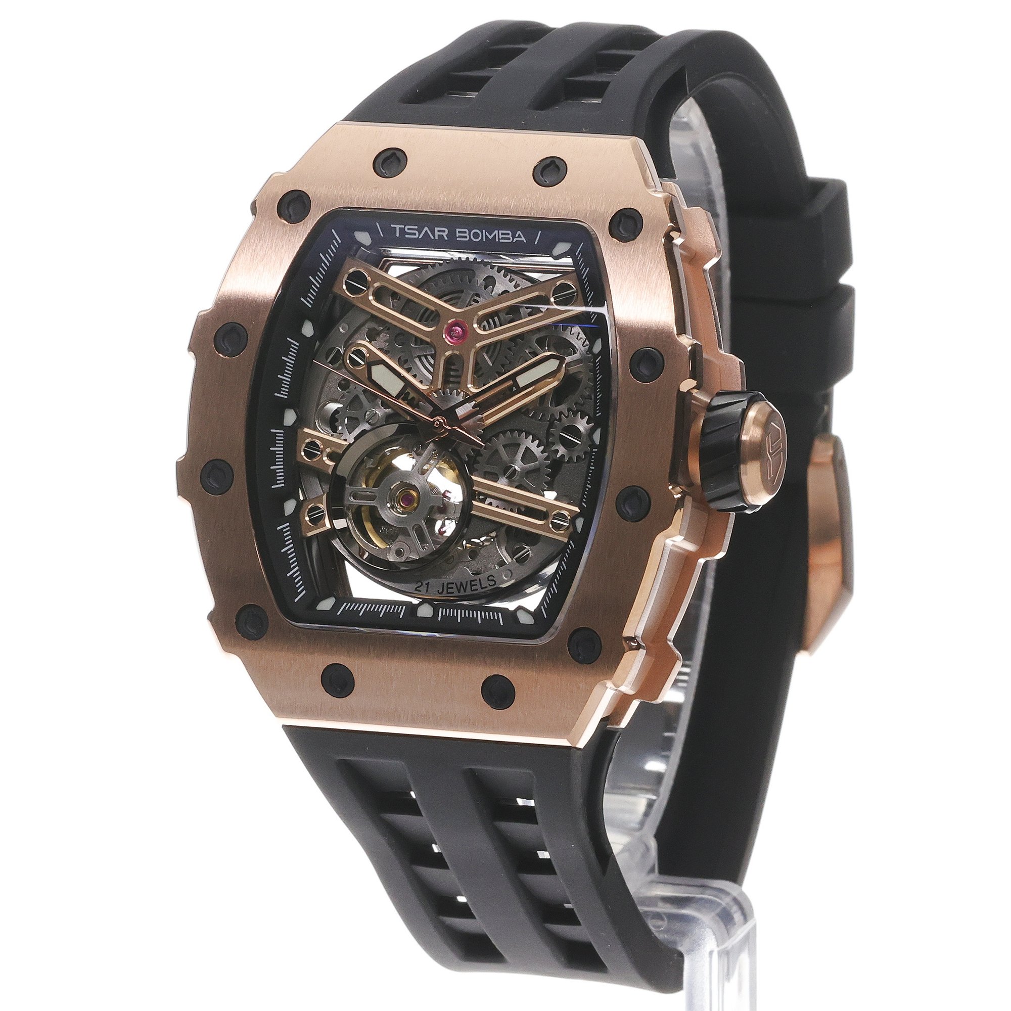 Tsar Bomba TB8208A-16 Elemental Automatic Rose Gold Black zegarek sportowy Elemental - miniatura 2