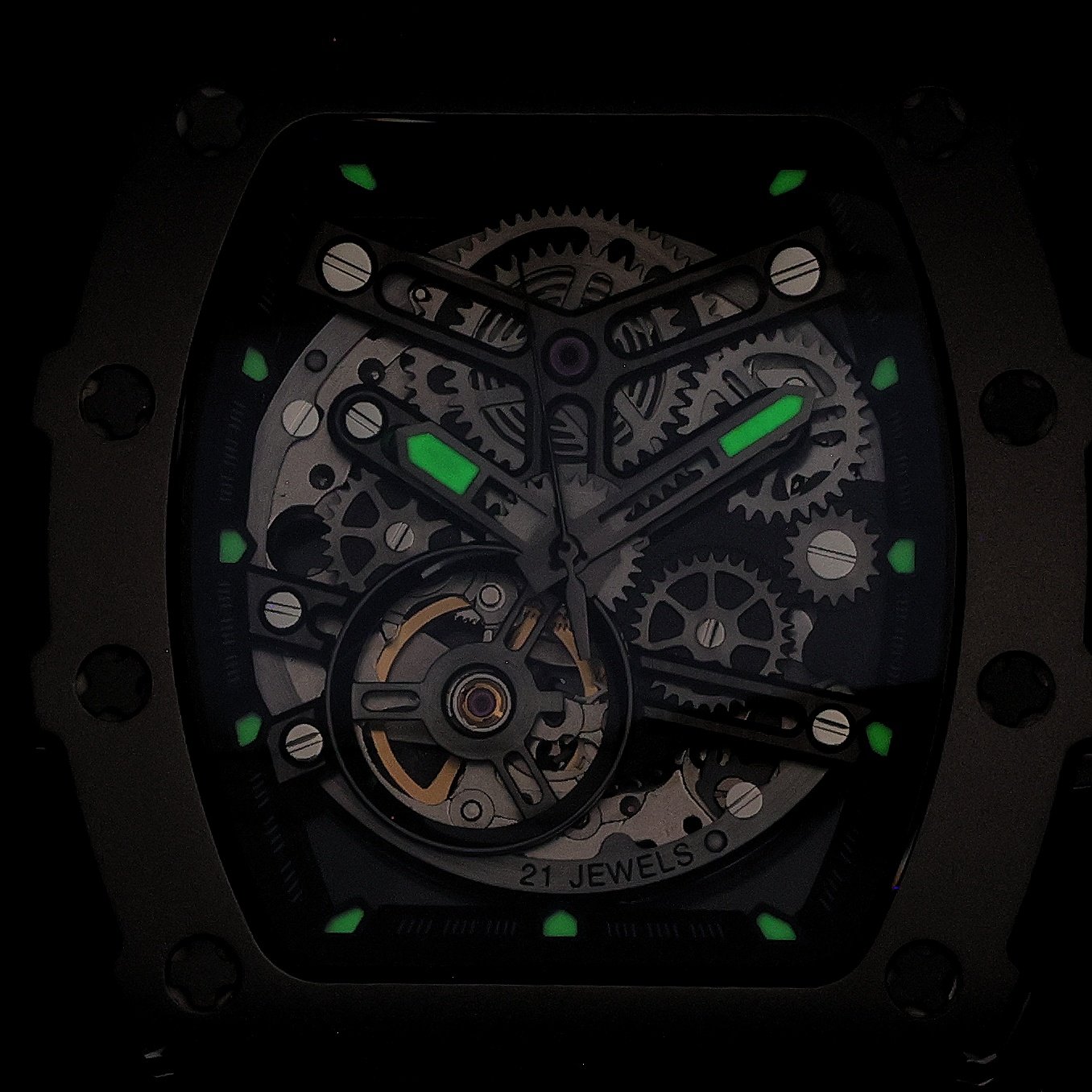 Tsar Bomba TB8208T-02 Elemental Elemental Titanium White zegarek męski sportowy szafirowe