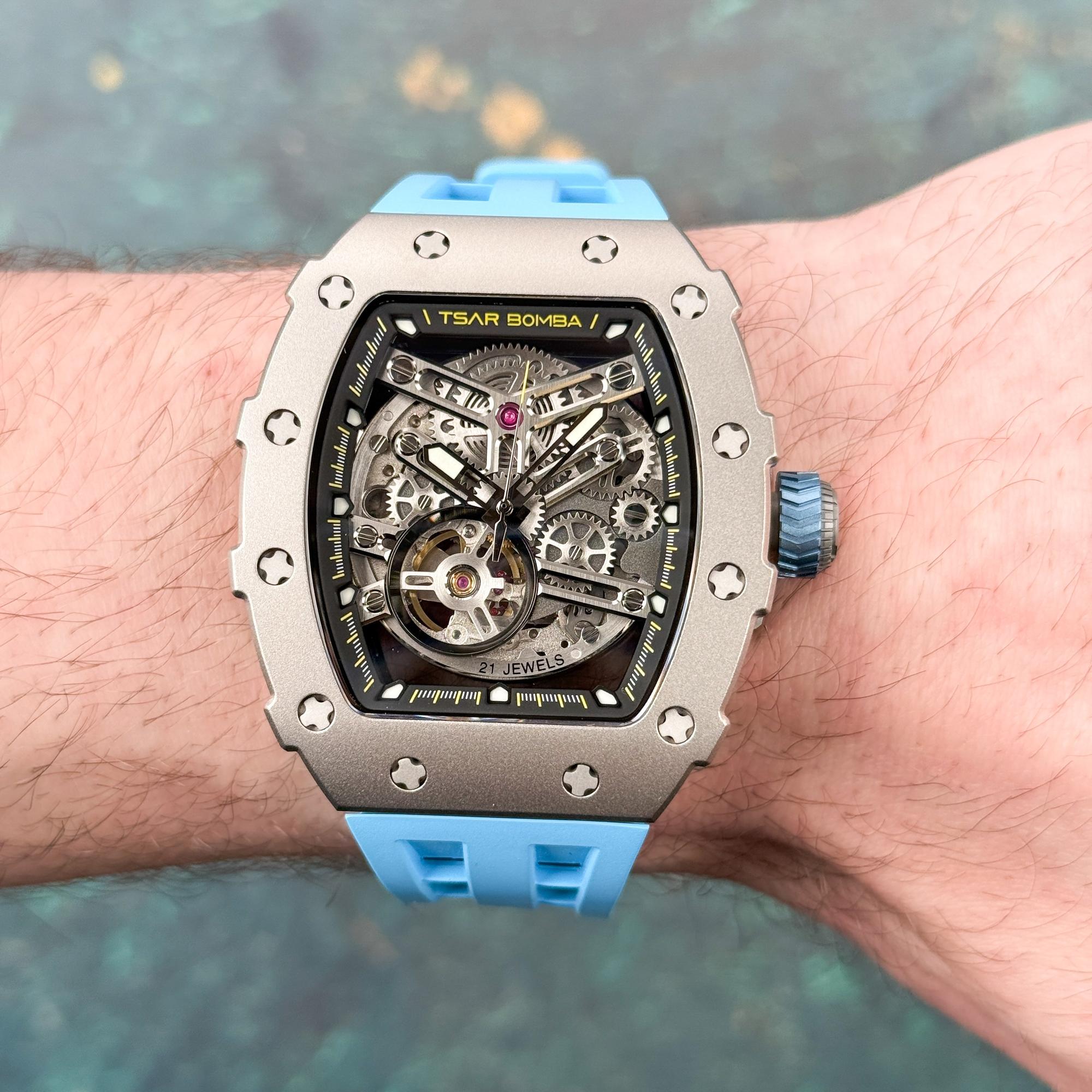Tsar Bomba TB8208T-03 Elemental Titanium Blue zegarek sportowy Elemental - miniatura 8