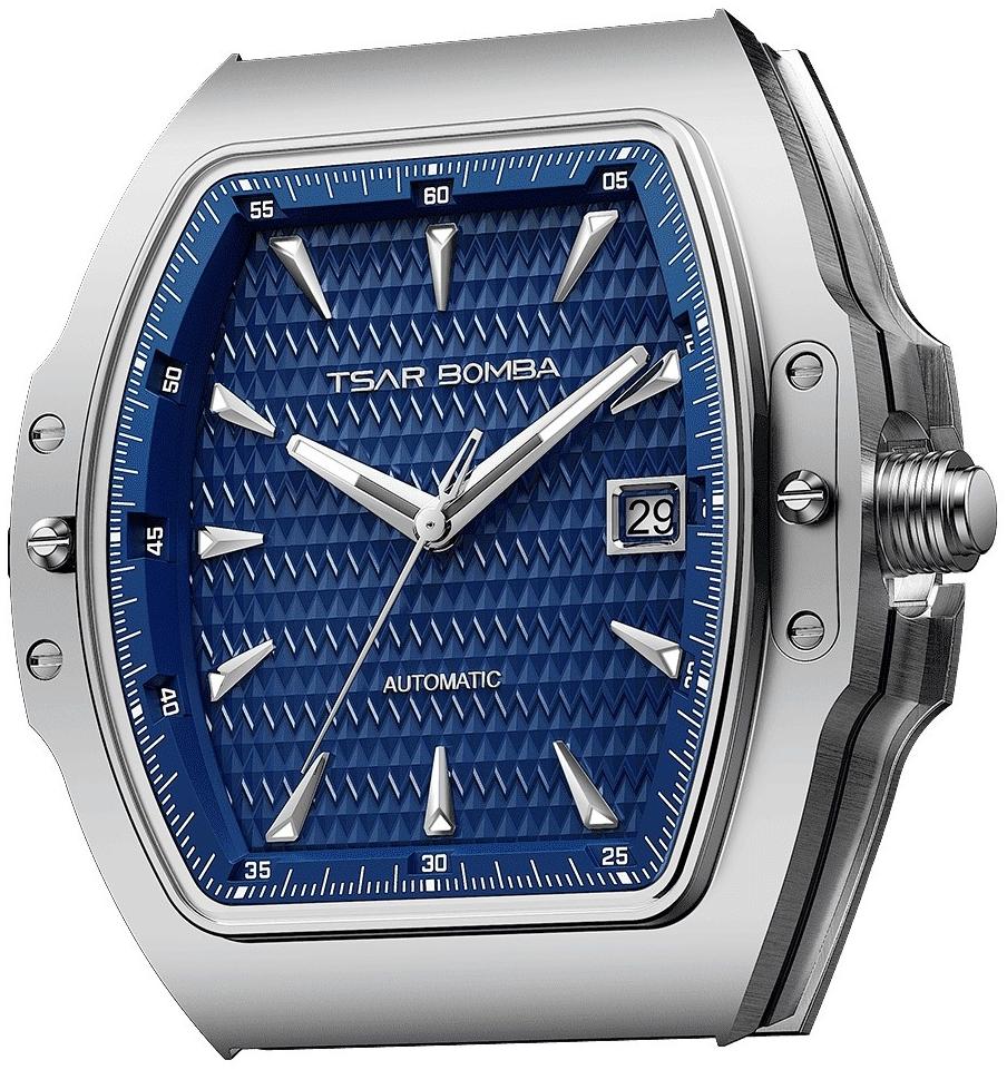 Tsar Bomba Atomic Interchangeable Automatic Classic Silver Blue - koperta TB8218E-01