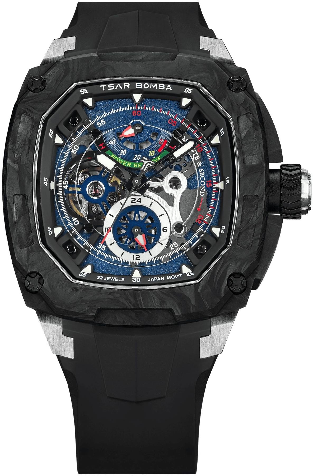 Tsar Bomba Dark Matter Automatic Carbon Fiber & Titanium Black Grey Set TB8602-01