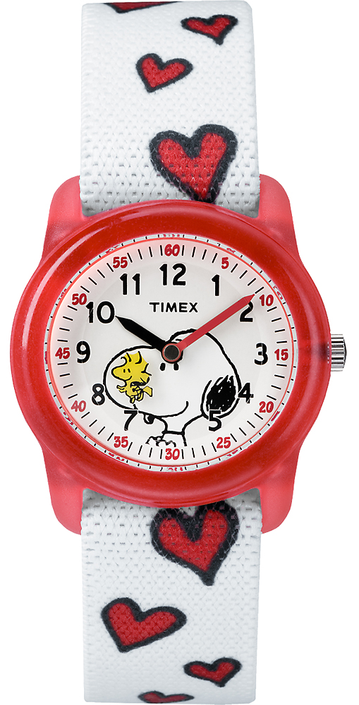 Timex TW2R41600 Dla dzieci Timex Time Teacher x Peanuts Snoopy  Hearts