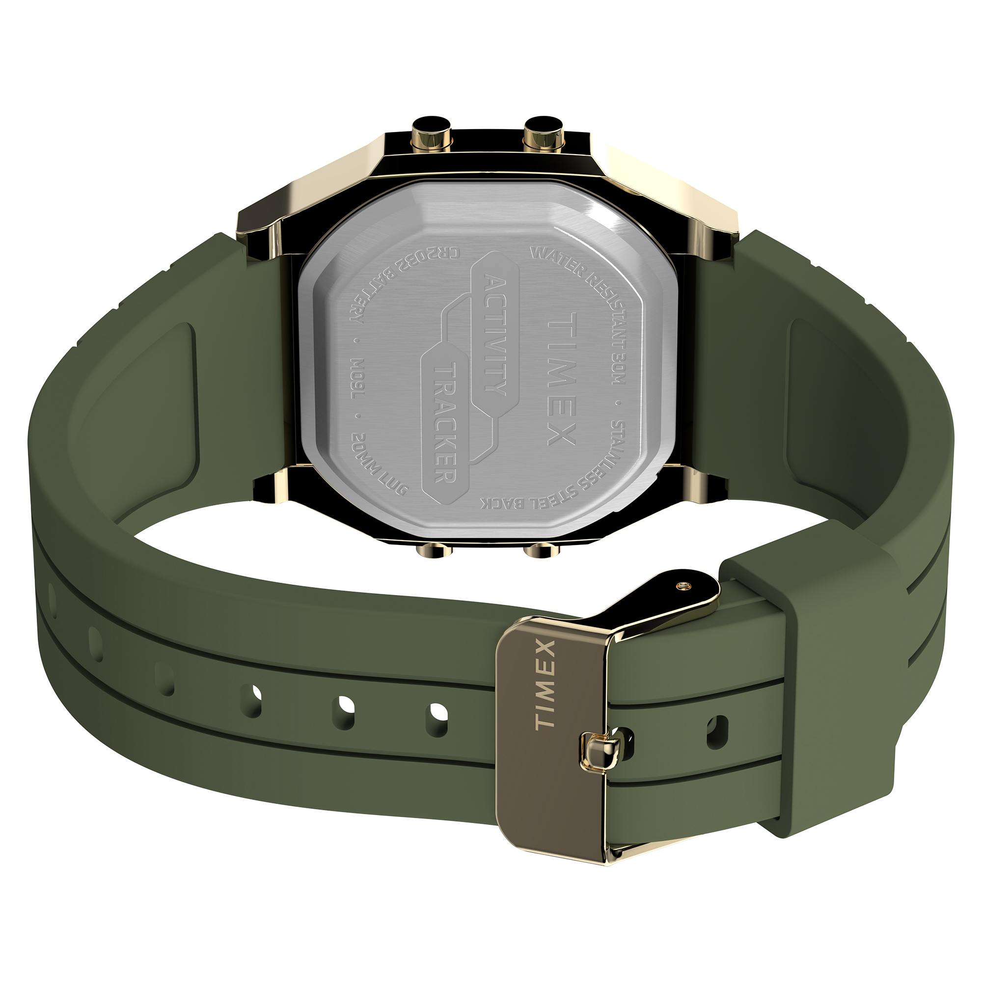 TW5M60800 zegarek złoty sportowy Timex pasek - miniatura 5