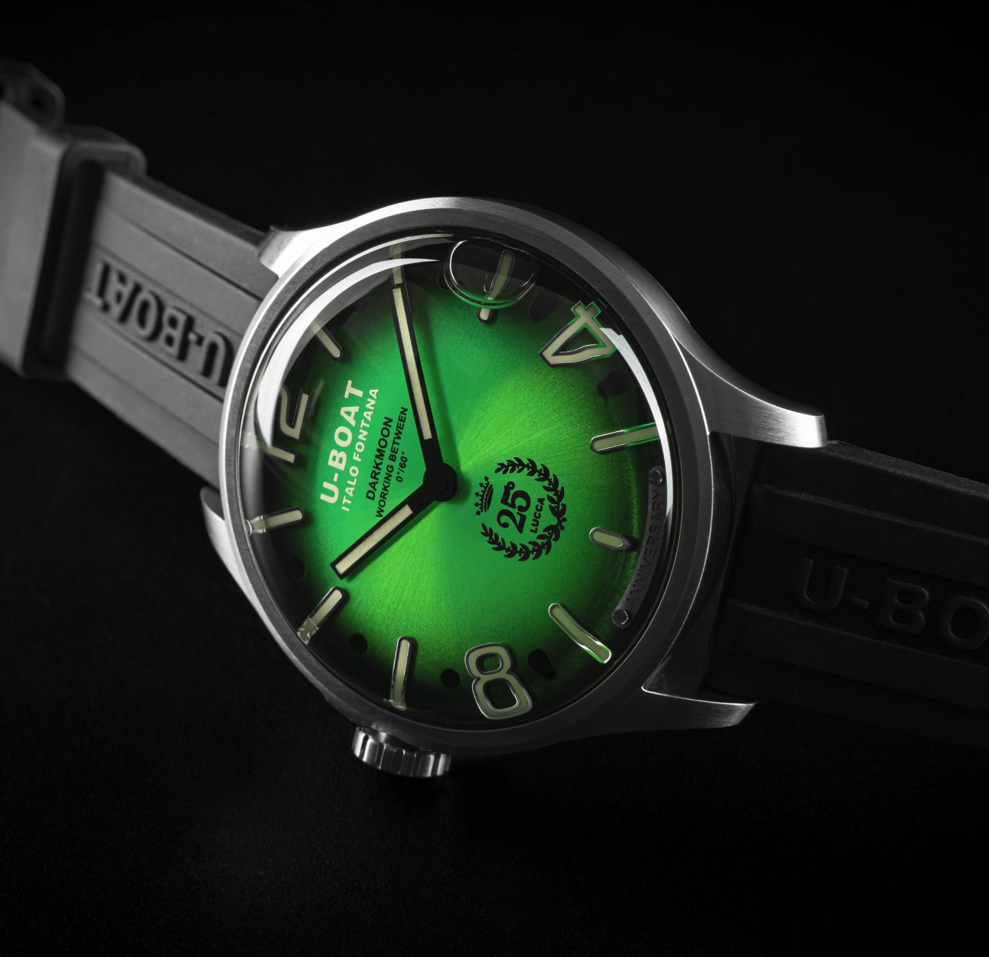 U-BOAT 2031 męski zegarek Darkmoon pasek