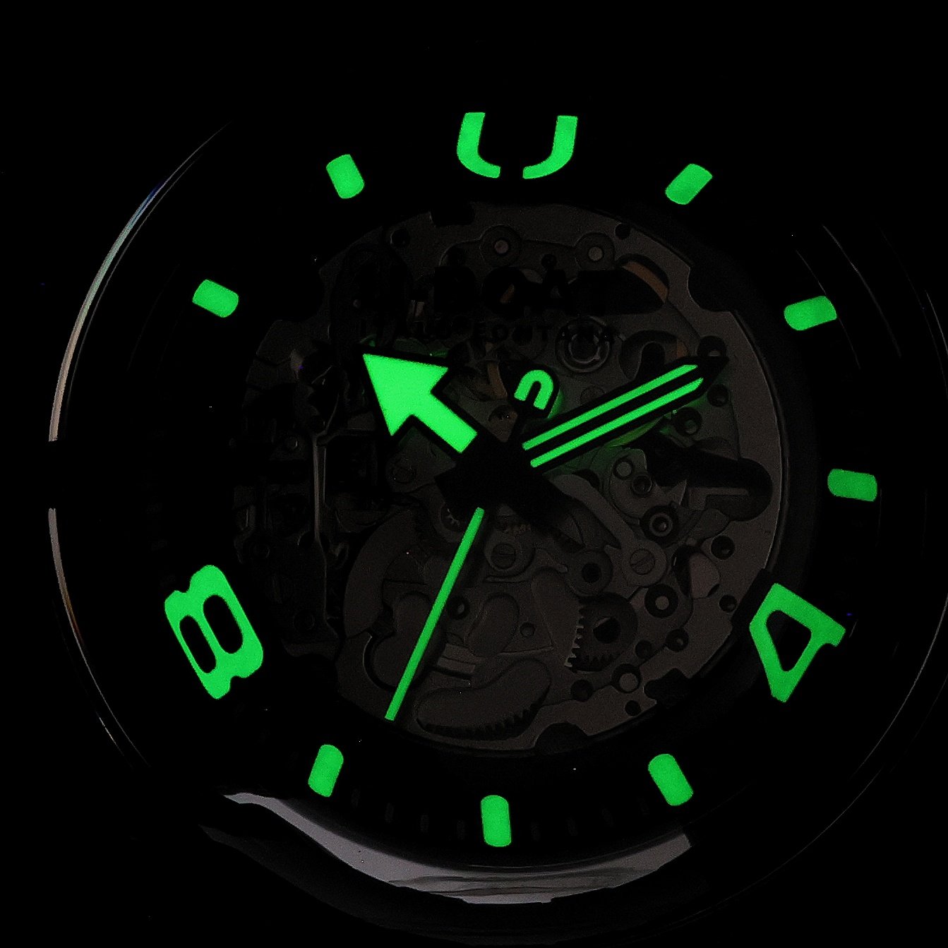 U-BOAT 3349 U-65 AUTOMATIC 44mm PVD WHITE U-65 klasyczny zegarek czarny - miniatura 5