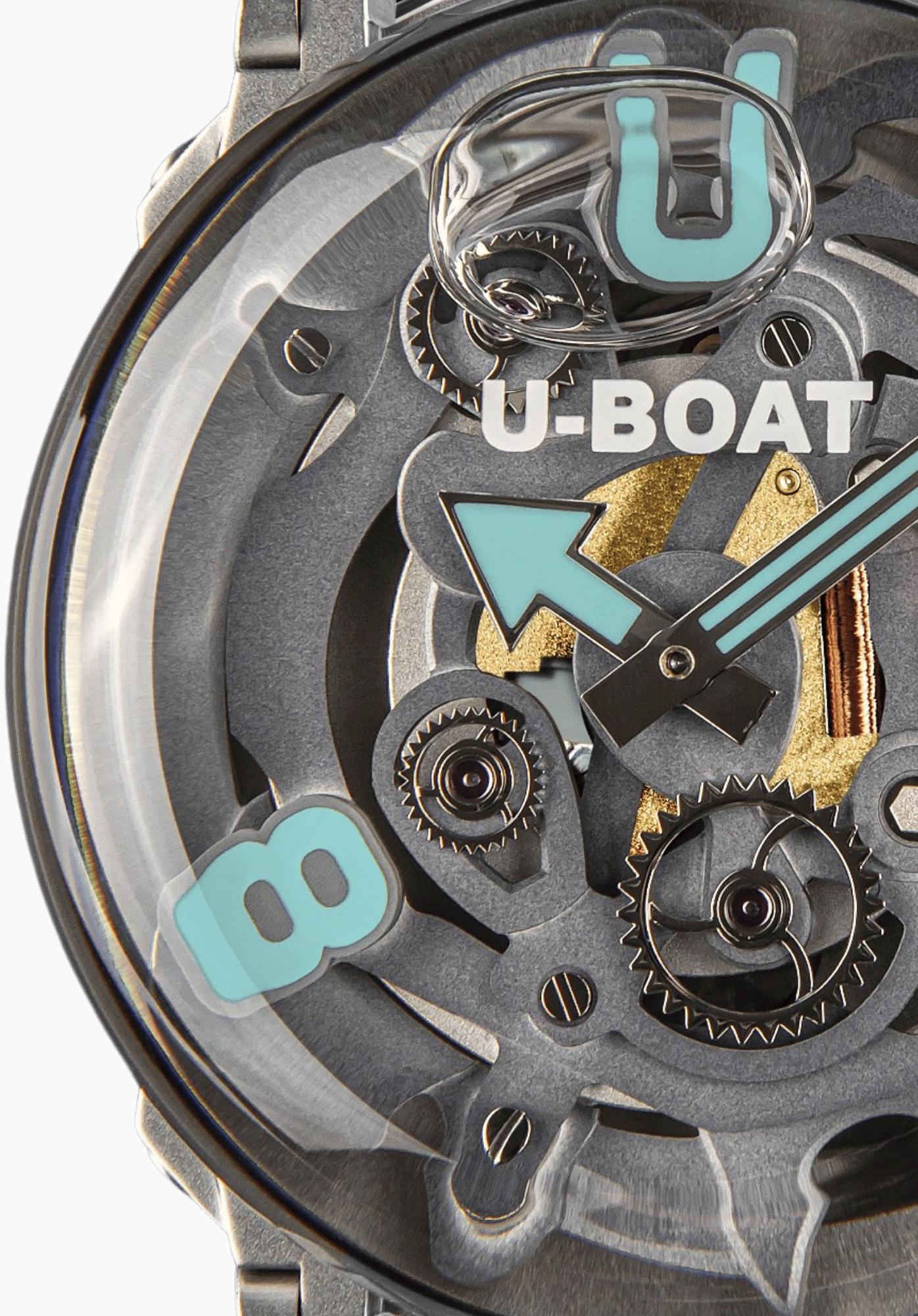 U-BOAT 3352 męski zegarek U-65 pasek - miniatura 3