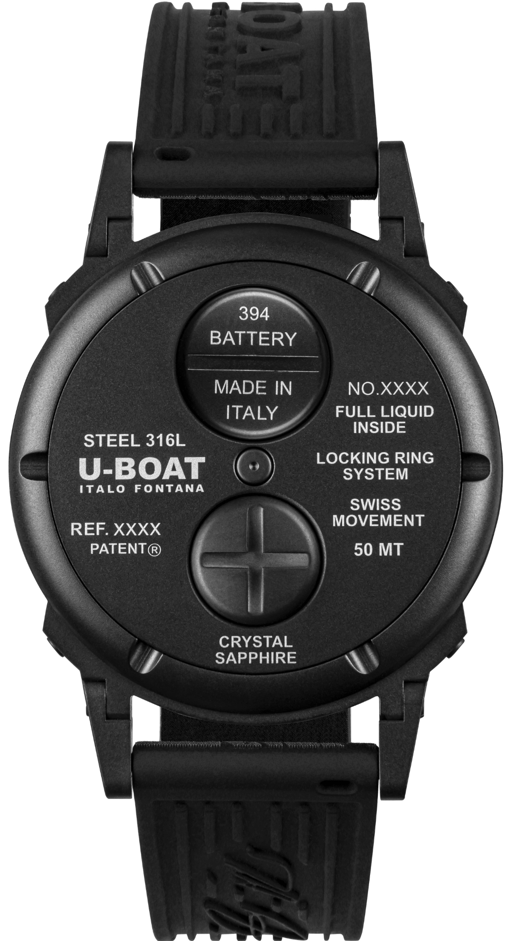 U-BOAT 3355 U-65 PVD White 44mm zegarek