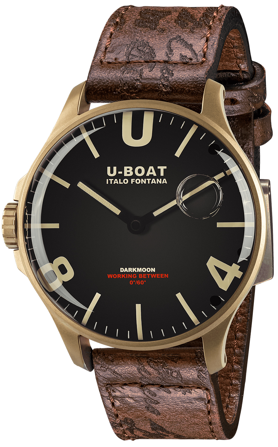 U-BOAT DARKMOON 44MM BLACK IP BRONZO 8467/B