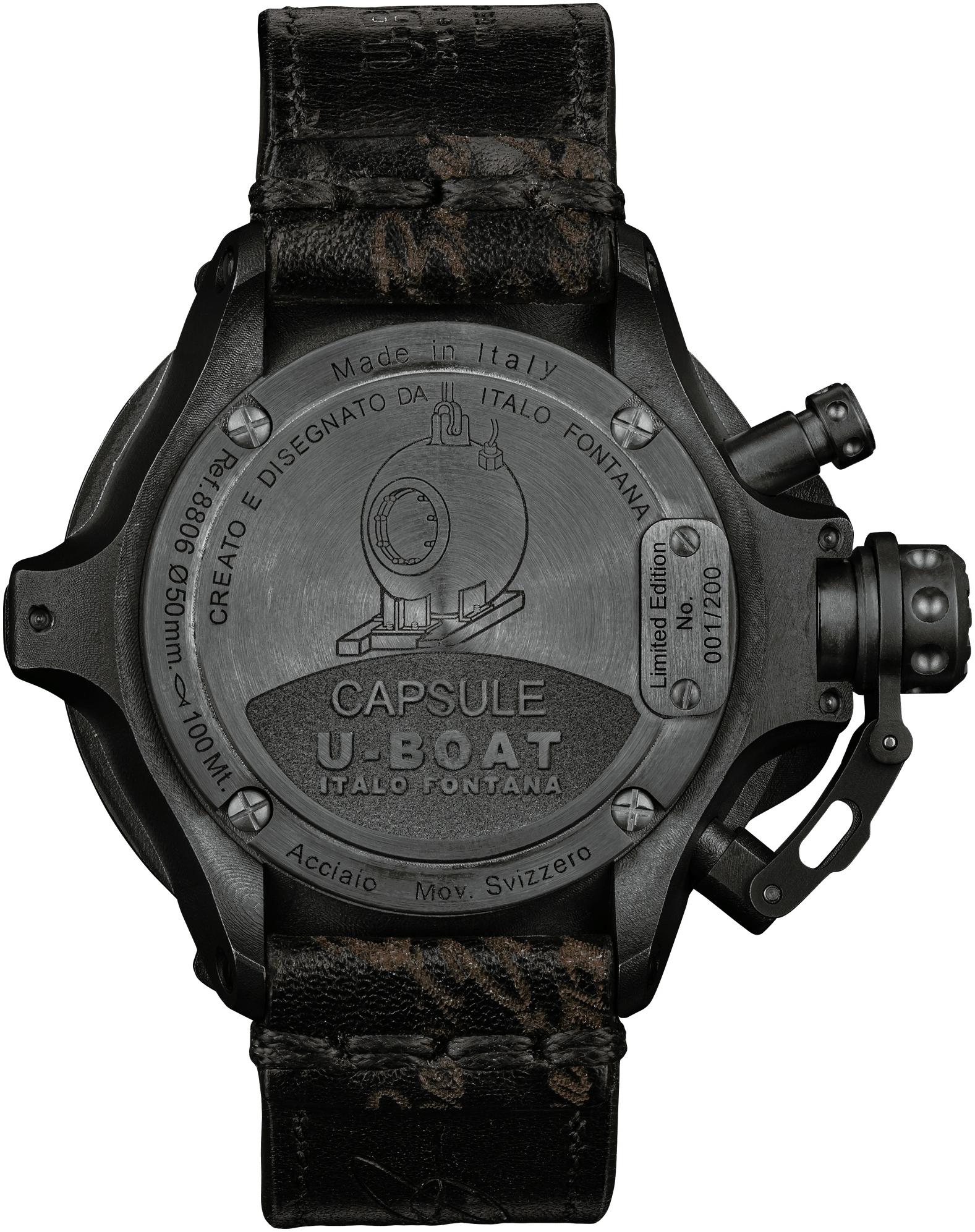 U-BOAT 8806 męski zegarek Capsule pasek