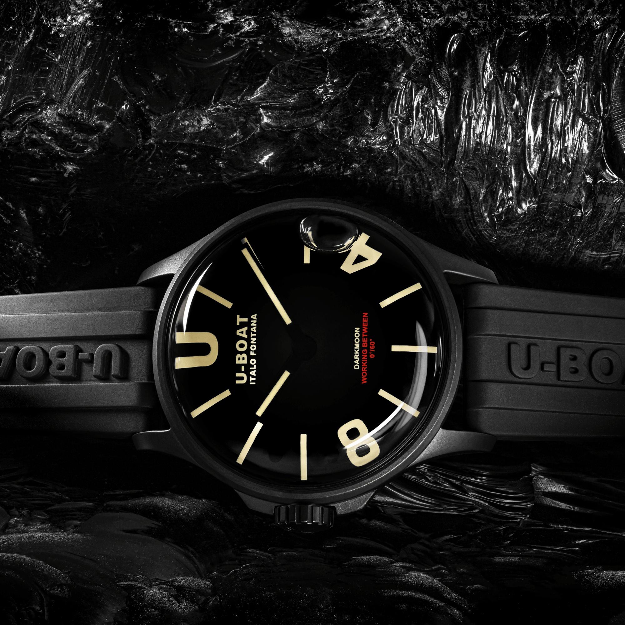 U-BOAT 9019 męski zegarek Darkmoon pasek