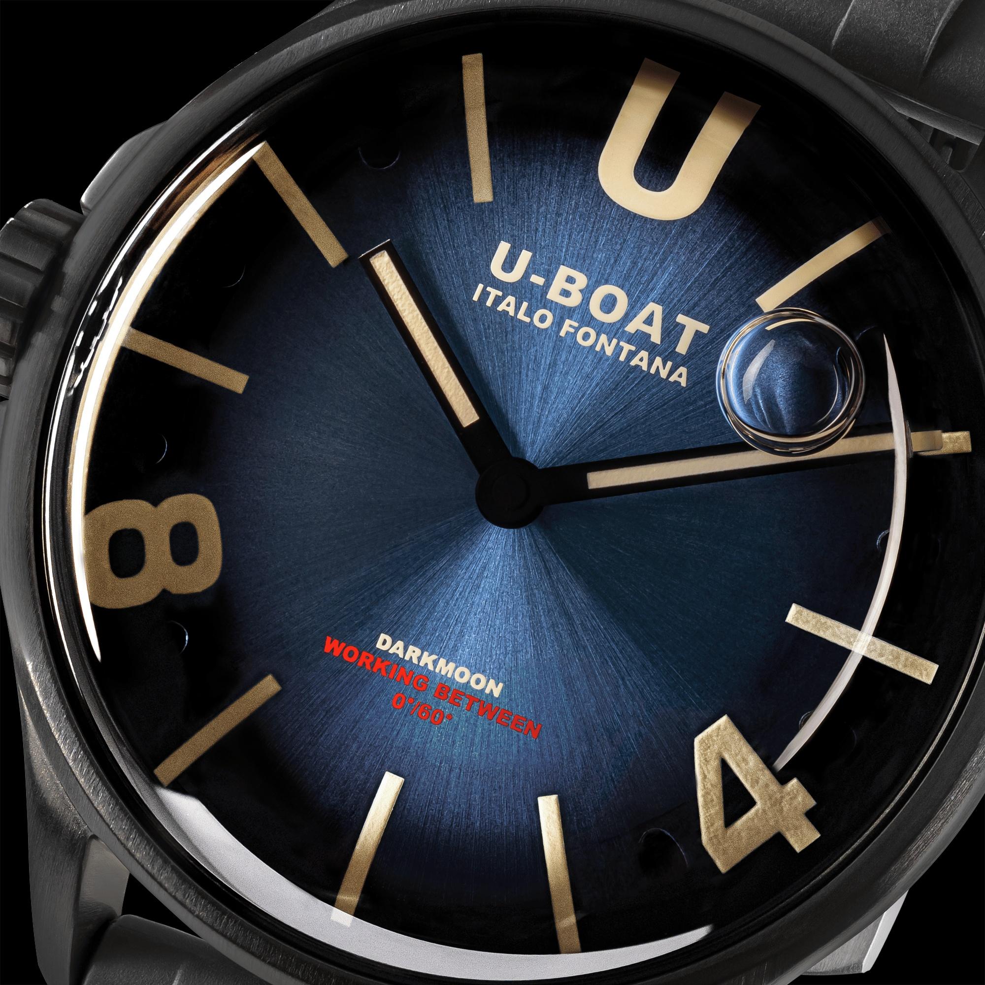 U-BOAT 9020 męski zegarek Darkmoon pasek