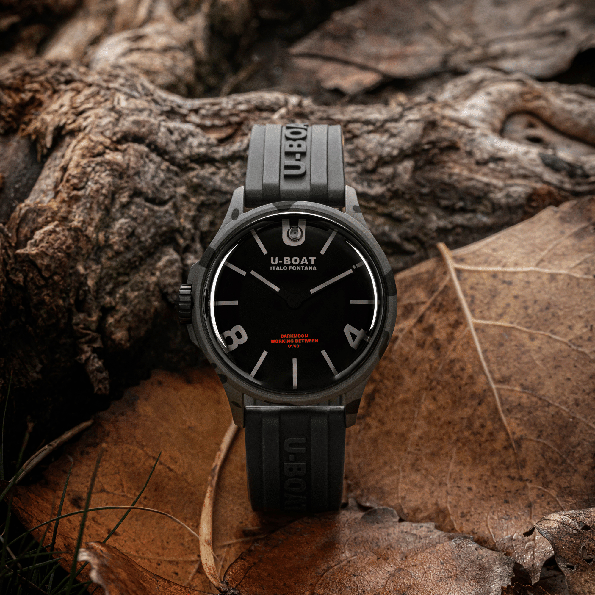 U-BOAT 9552 męski zegarek Darkmoon pasek