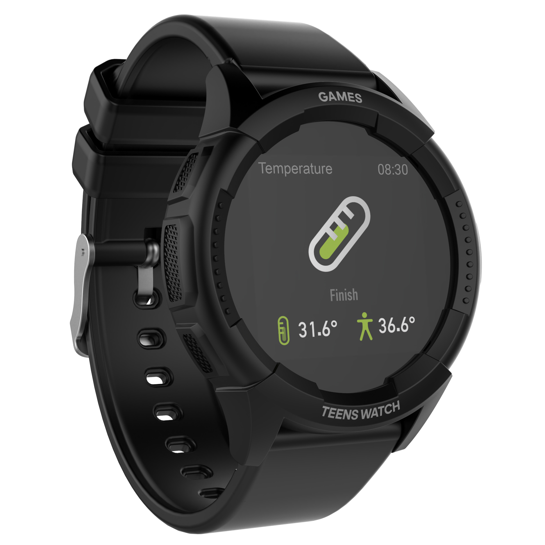 Vector Smart VCTR-00-02BK zegarek czarny sportowy Smartwatch pasek