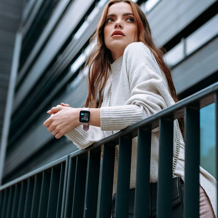 Vector Smart VCTR-31-01PK 42mm Fioletowy damski Smartwatch sportowy zegarek różowy - miniatura 9