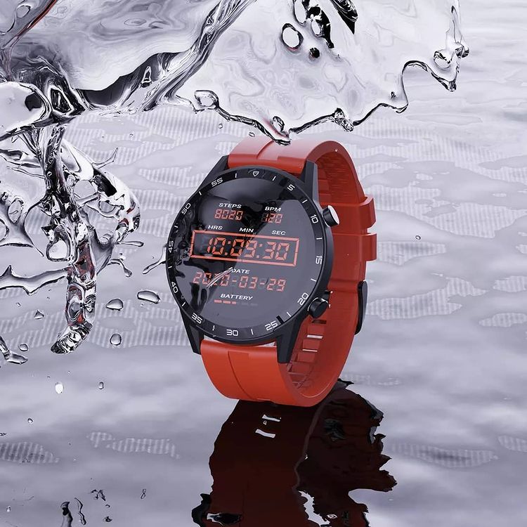 Vector Smart VCTR-32-22BK-22OG zegarek czarny sportowy Smartwatch pasek - miniatura 5
