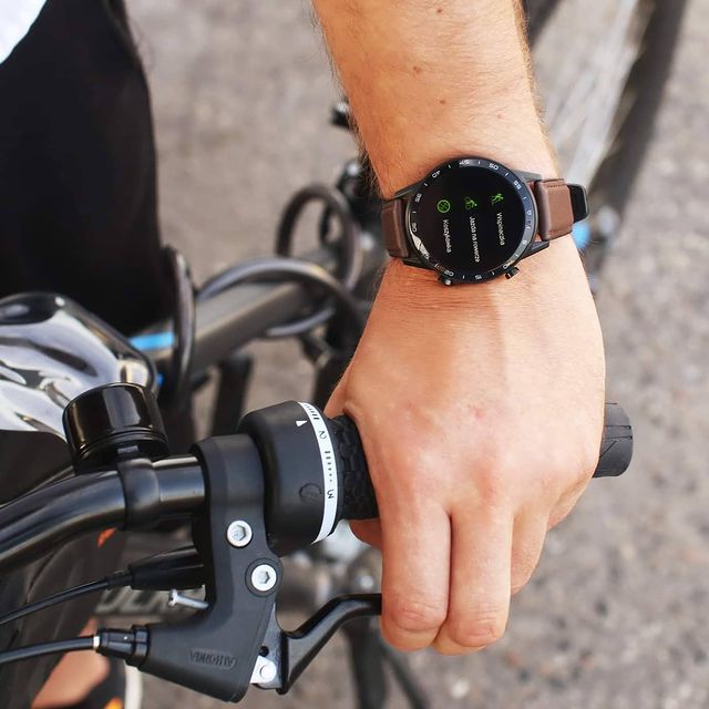 Vector Smart VCTR-32-22BK-S2BR 47mm Brązowy męski Smartwatch sportowy zegarek czarny - miniatura 9
