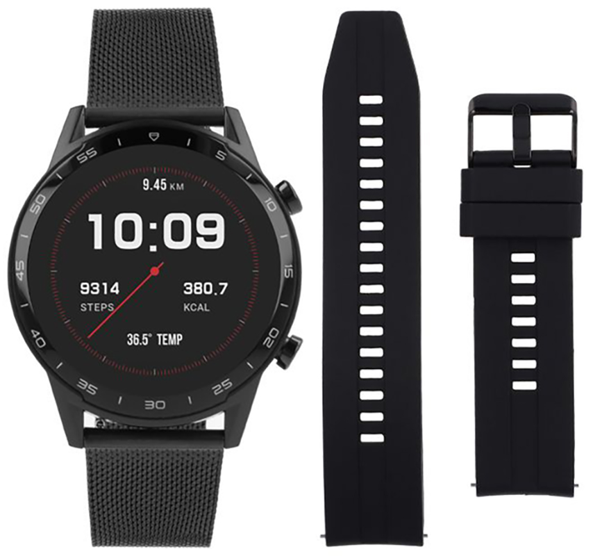 Vector Smart 45mm Czarny Mesh + Czarny pasek VCTR-32-M1MS